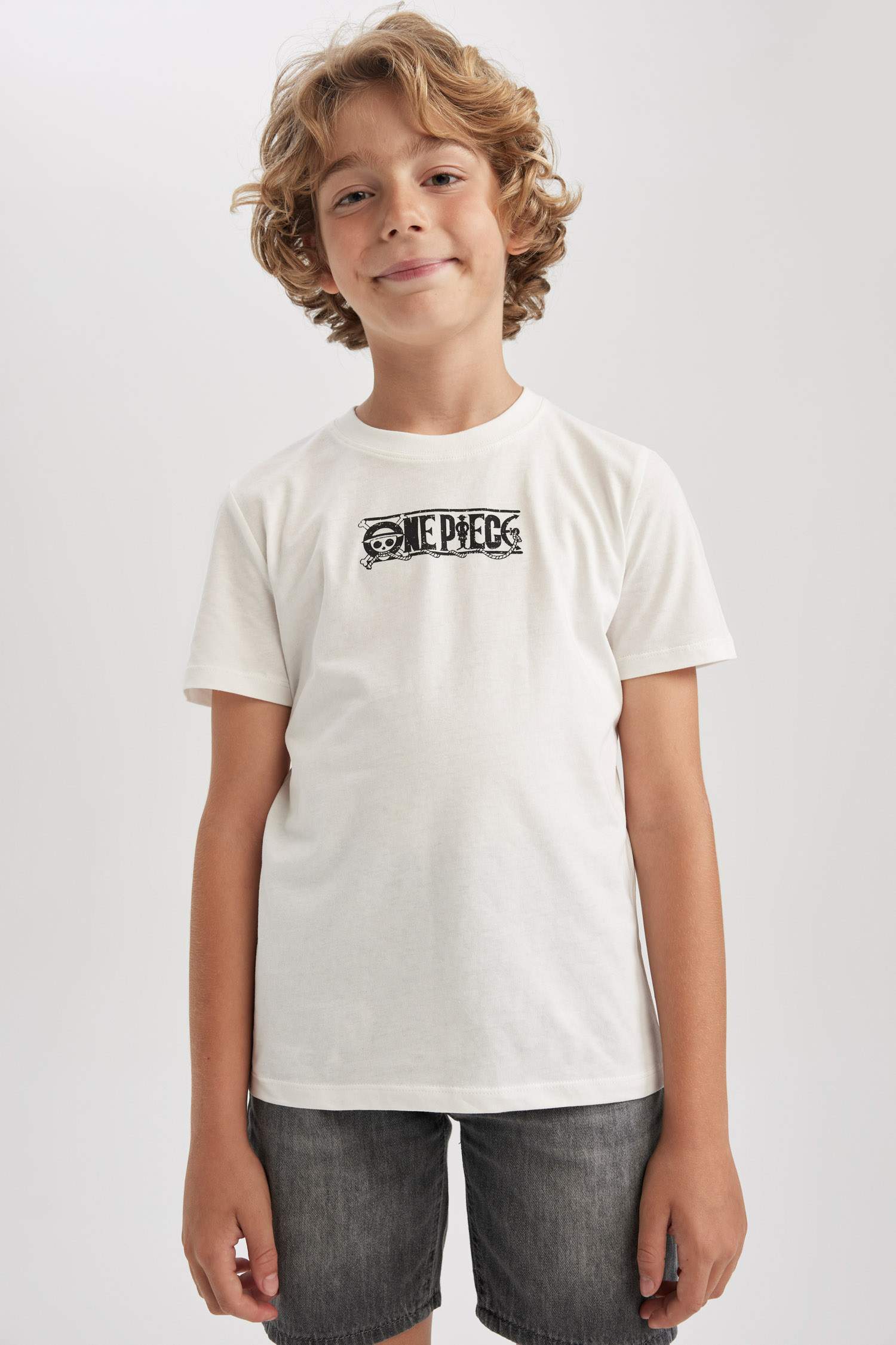 Футболка One Piece с круглым вырезом для мальчиков