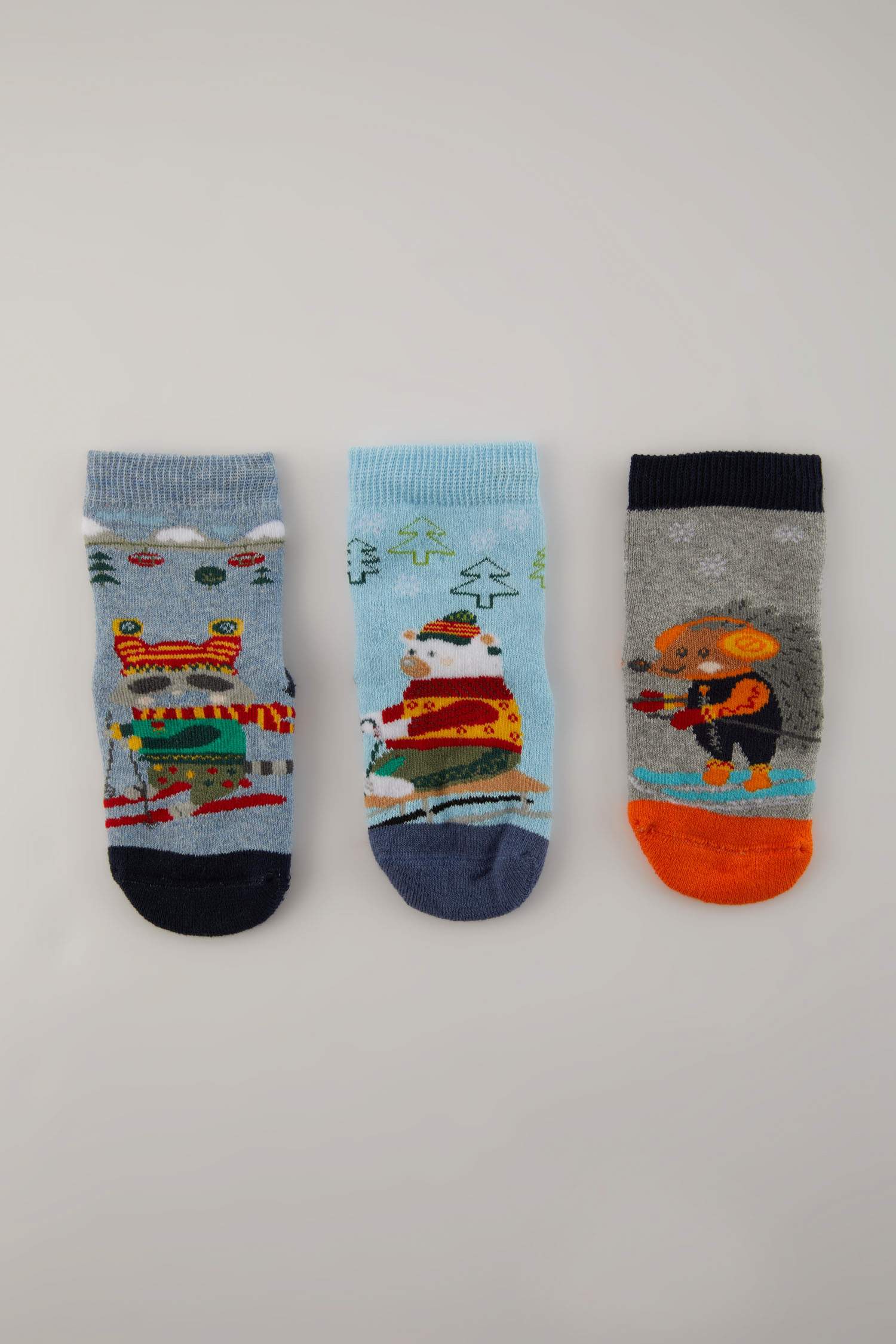 Chaussettes Coton Pour Bébé - 3 Paires