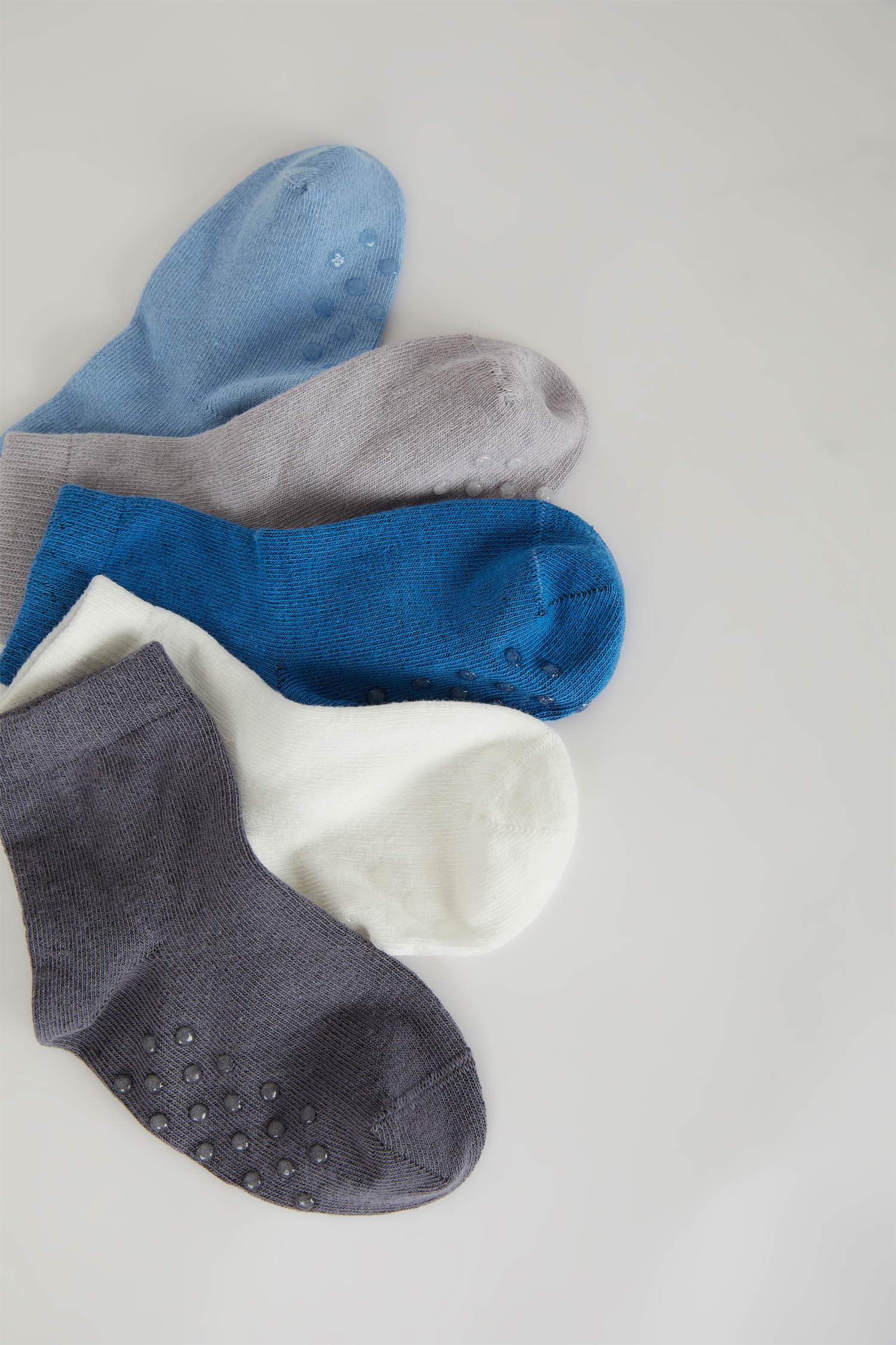 جوارب طويل قطن ولادي - 5 قطع