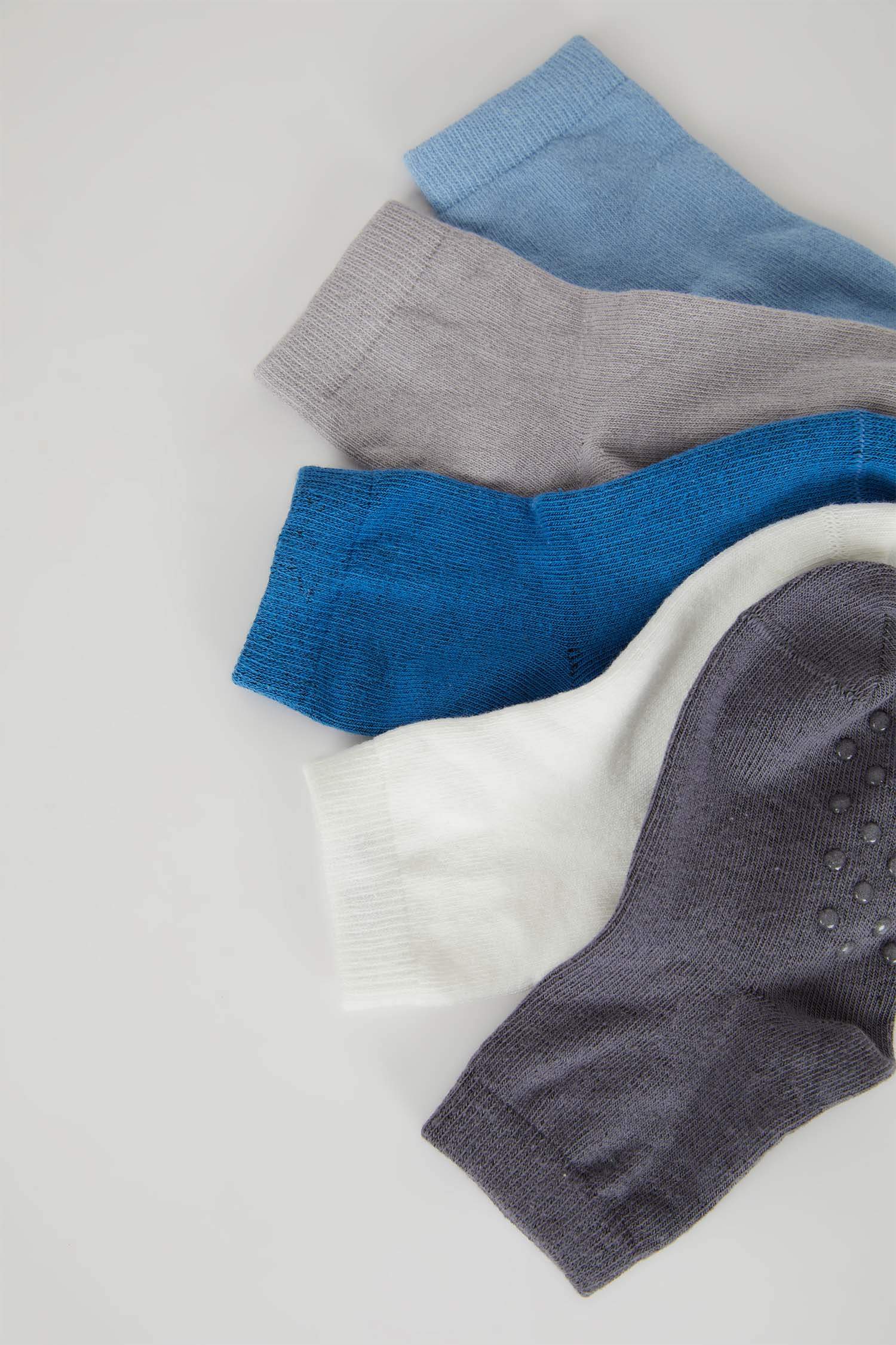 جوارب طويل قطن ولادي - 5 قطع