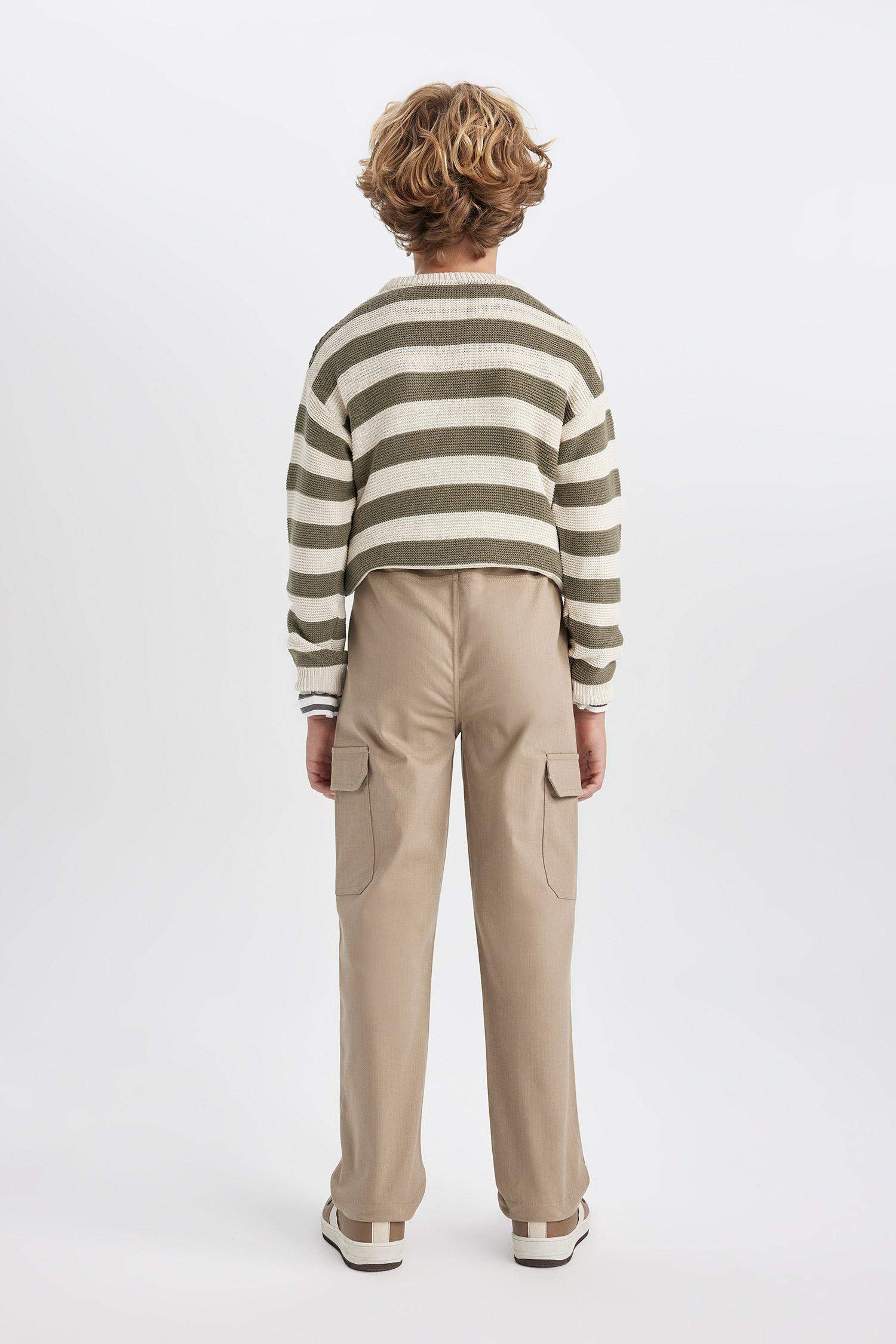 بنطرون جبردين قصة عادية بجيب كارجو