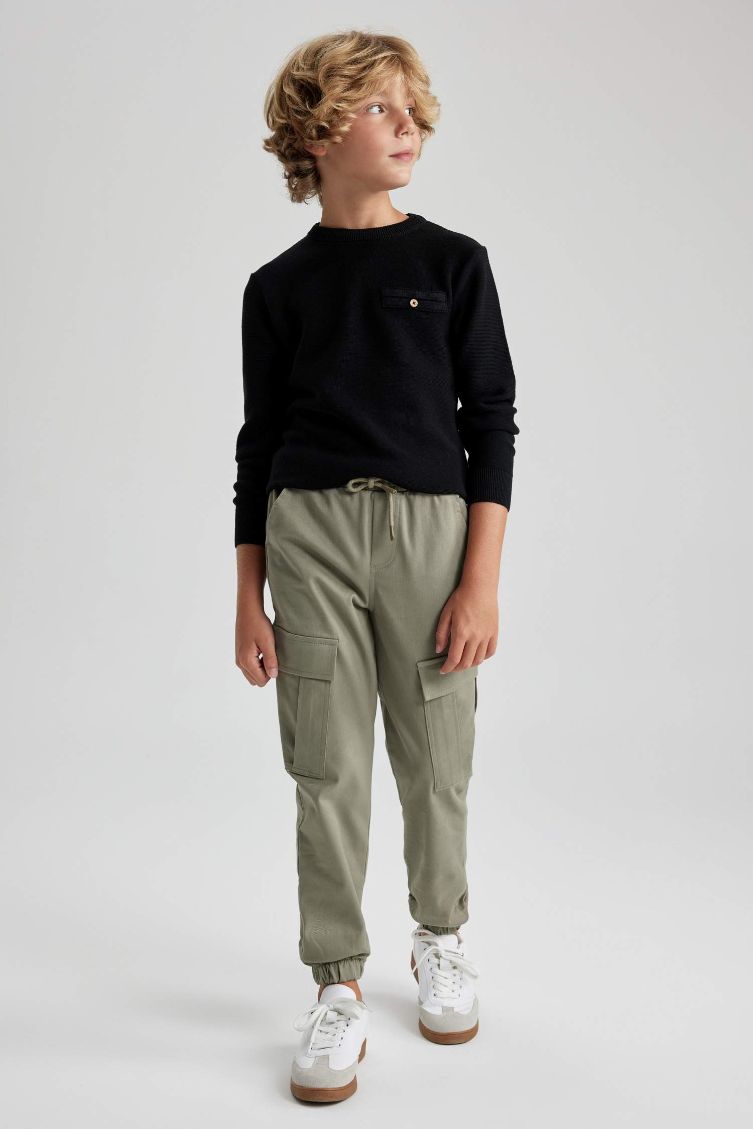 Джоггеры карго из габардина