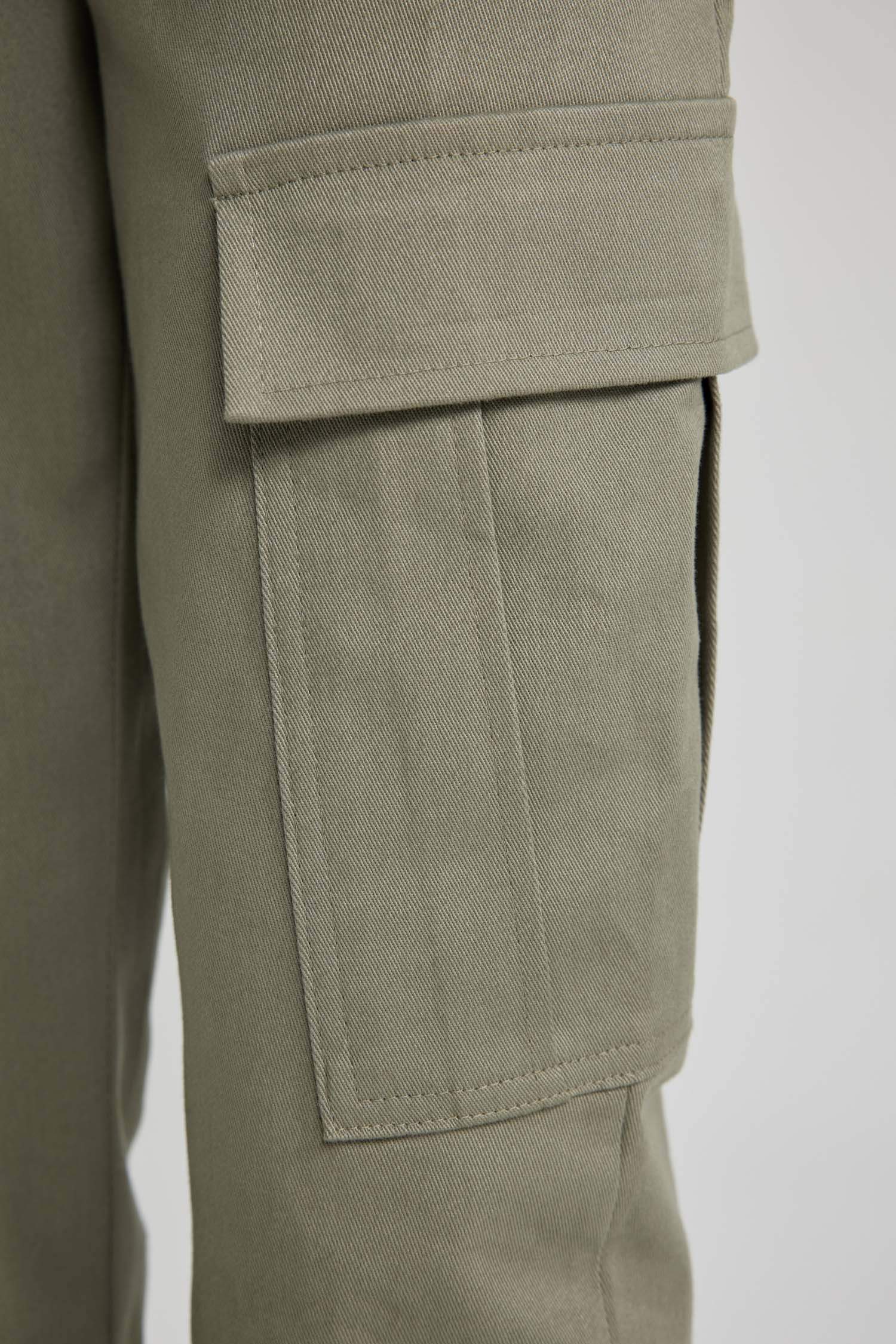 Джоггеры карго из габардина