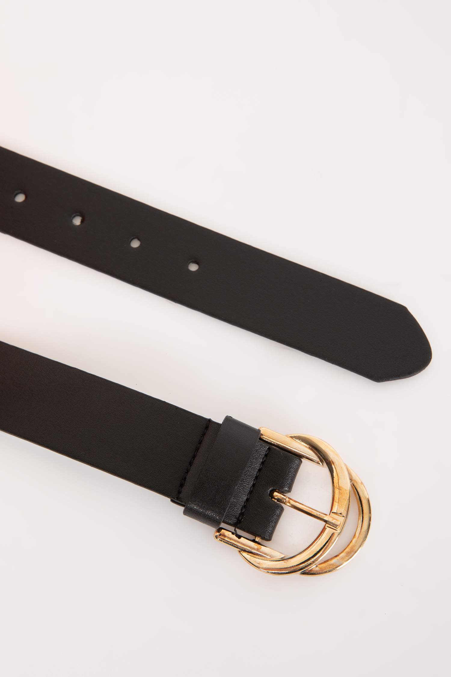 Kadın Oval Toka Suni Deri Klasik Kemer