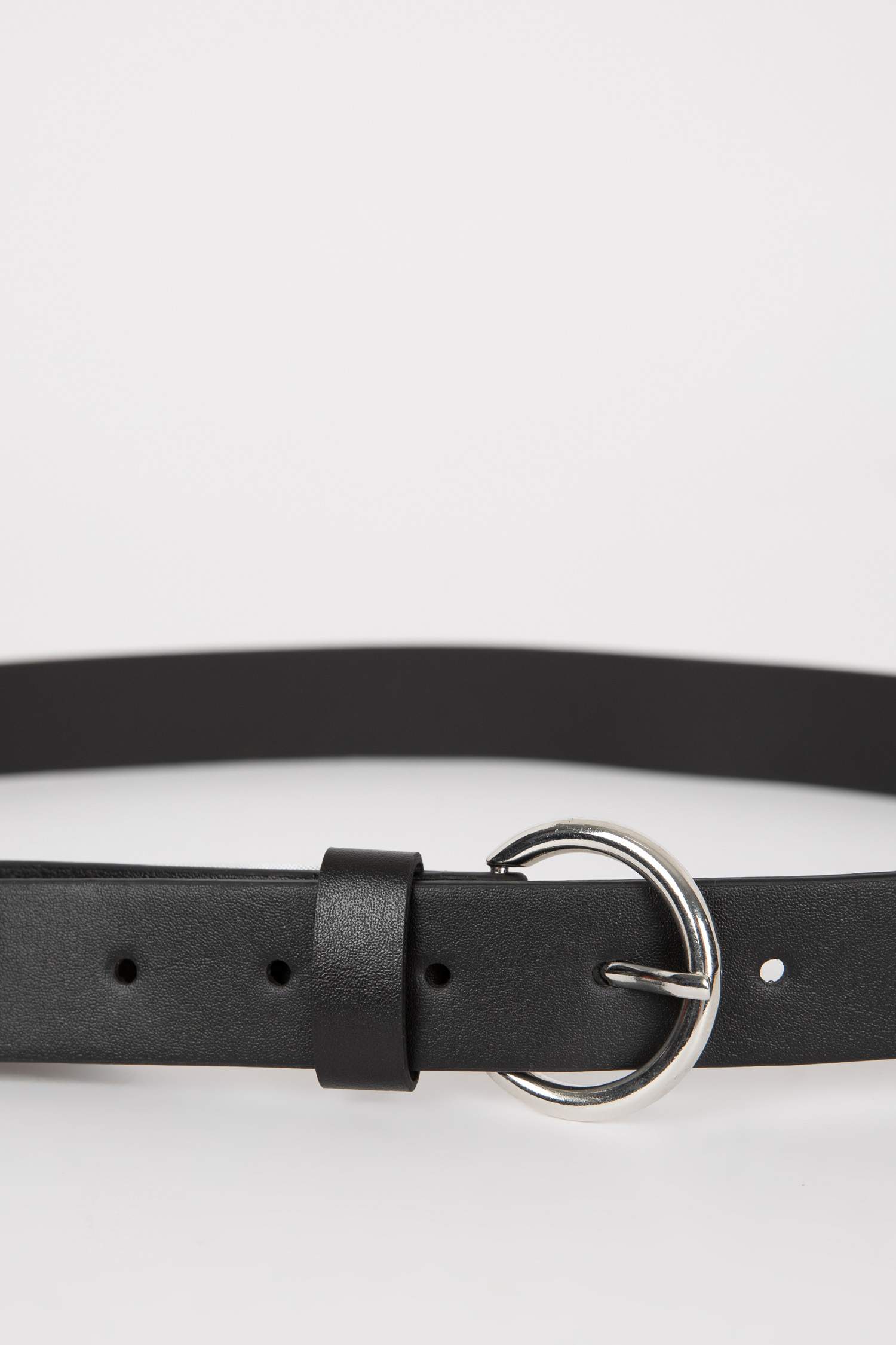 Kadın Oval Toka Suni Deri Jean Kemeri