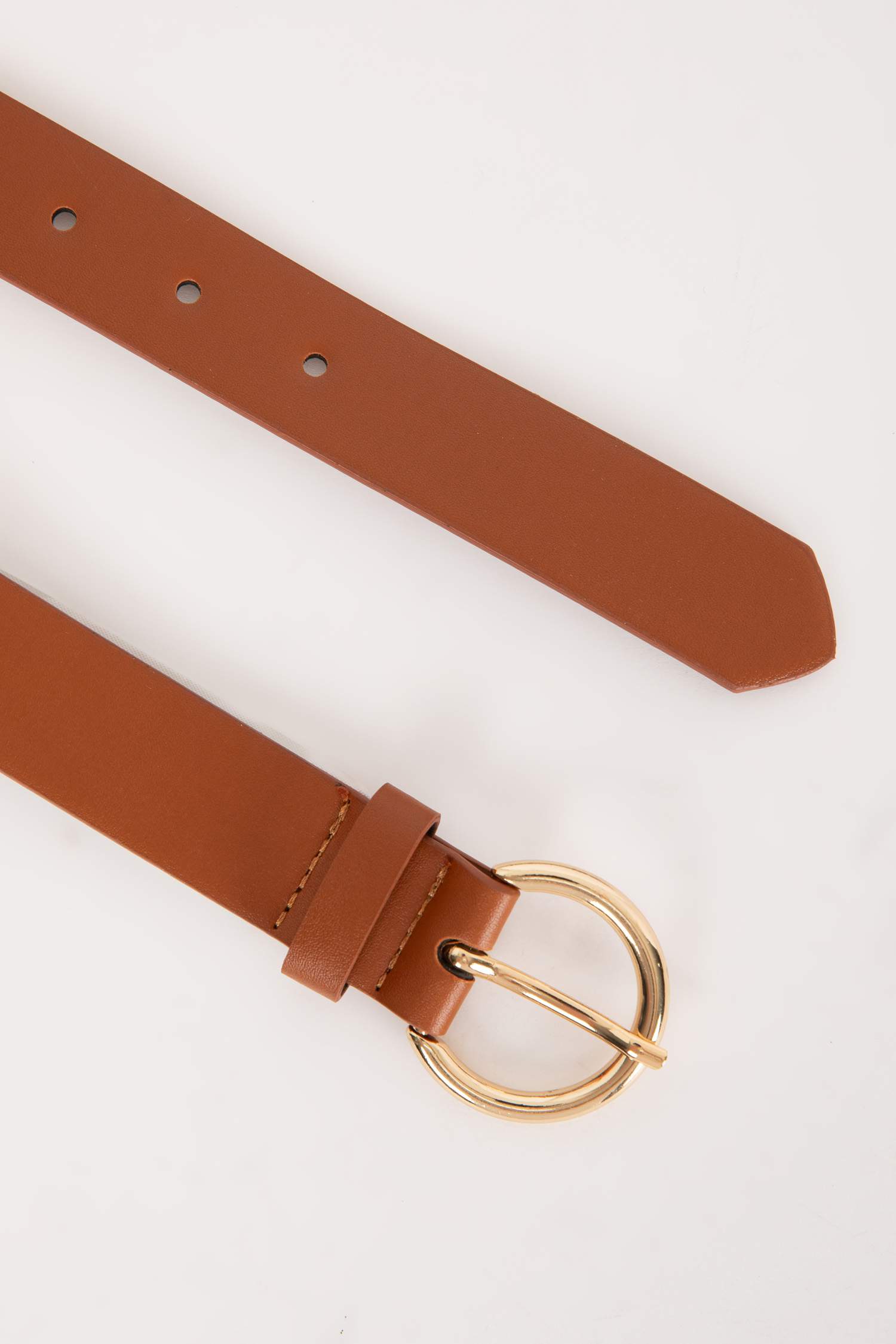 Kadın Oval Toka Suni Deri Jean Kemeri