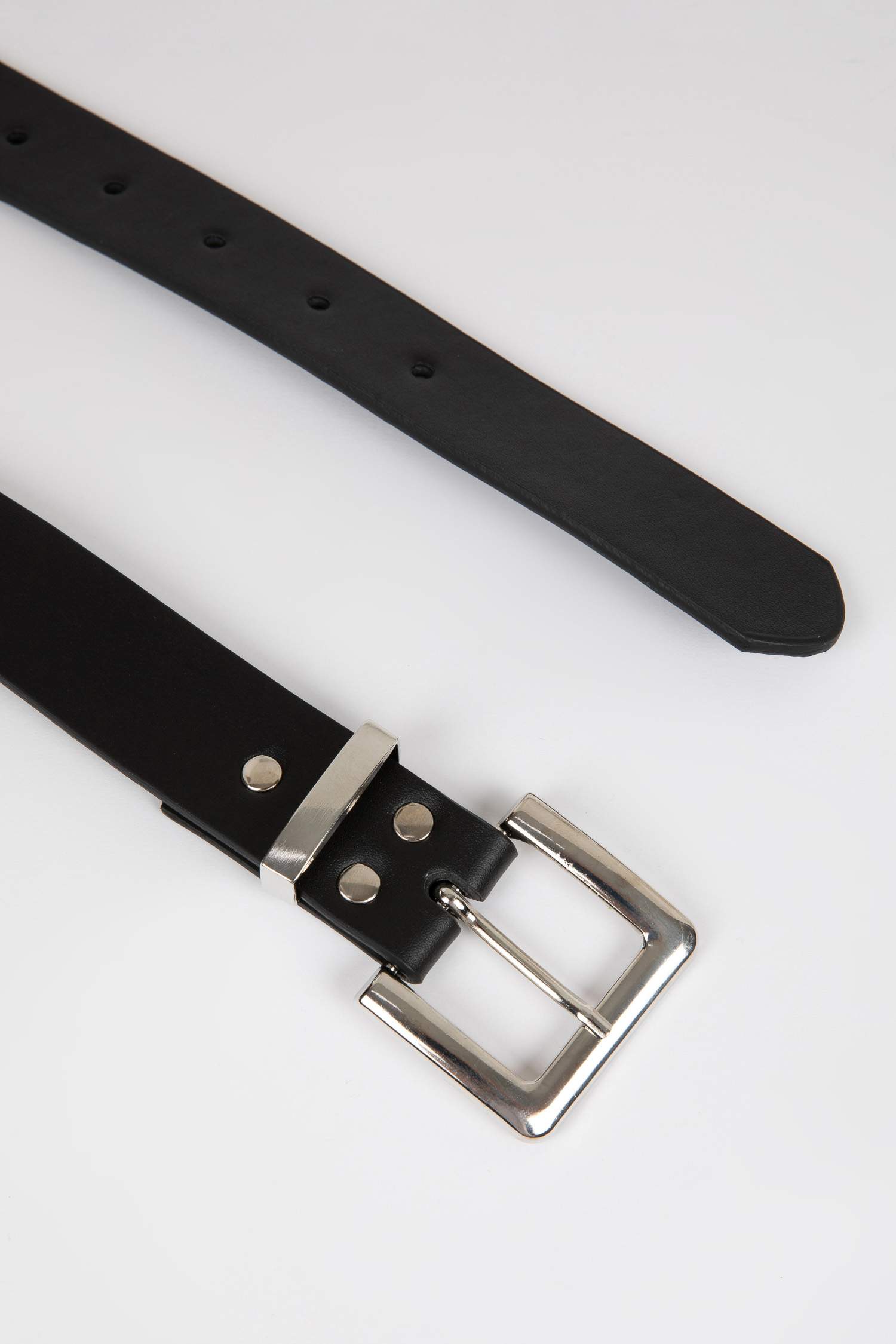 Kadın Oval Toka Suni Deri Klasik Kemer