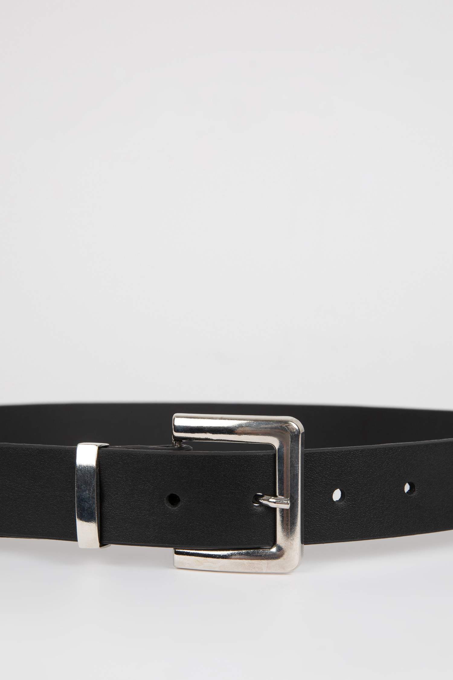 Kadın Oval Toka Suni Deri Klasik Kemer