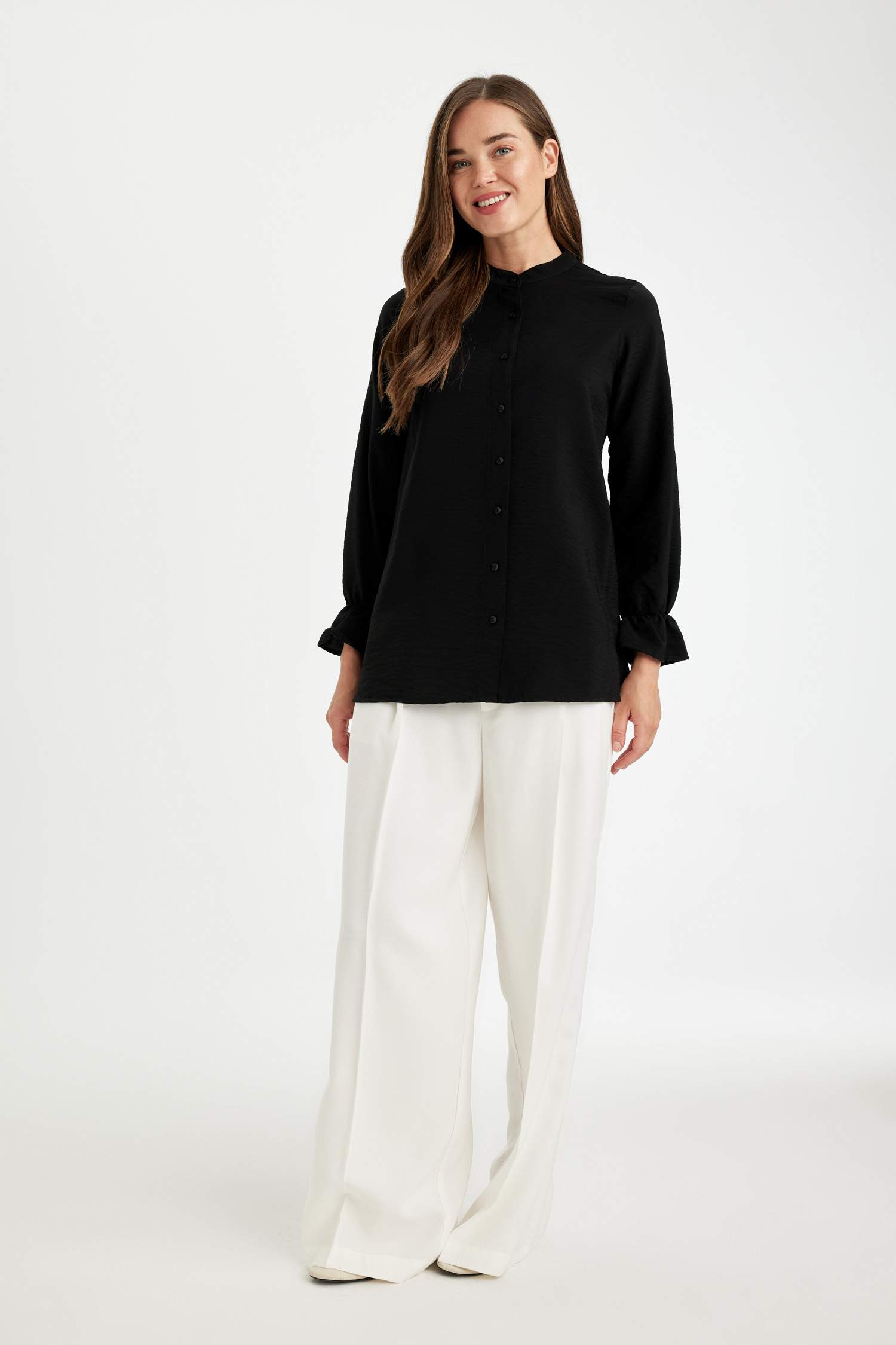 Regular Fit Basic Long Sleeve Shirt