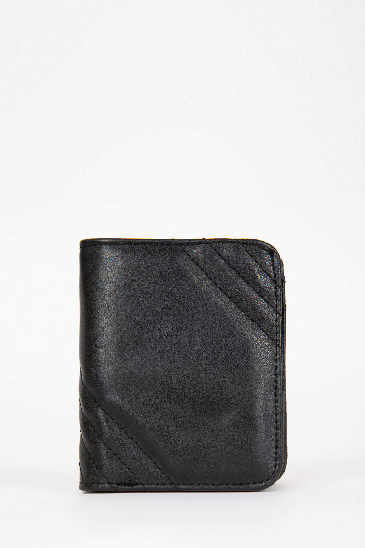 Female Black Leatherette Ladies Wallet