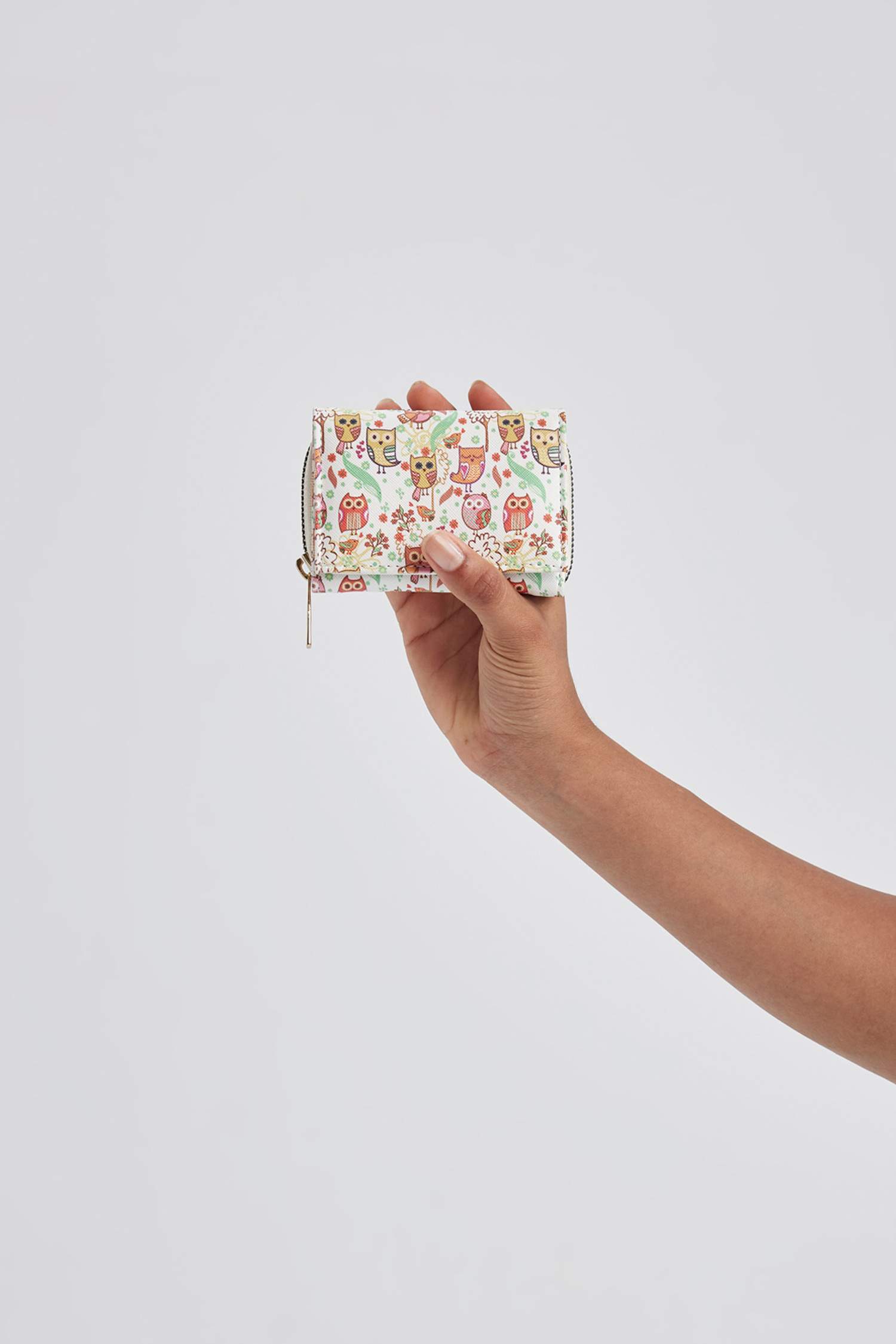 Kadın Desenli Suni Deri Cüzdan