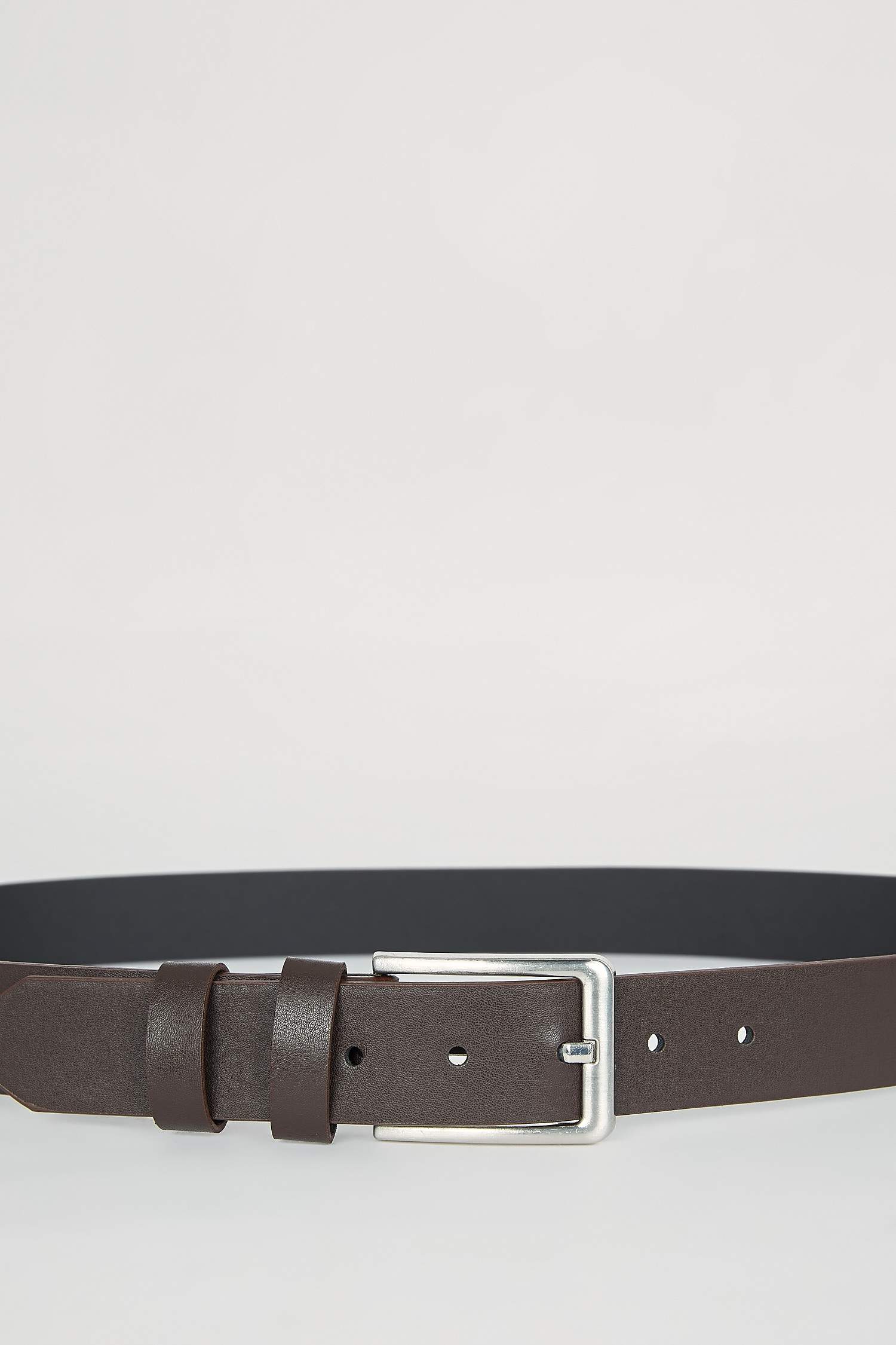 Man Faux Leather Classic Belt