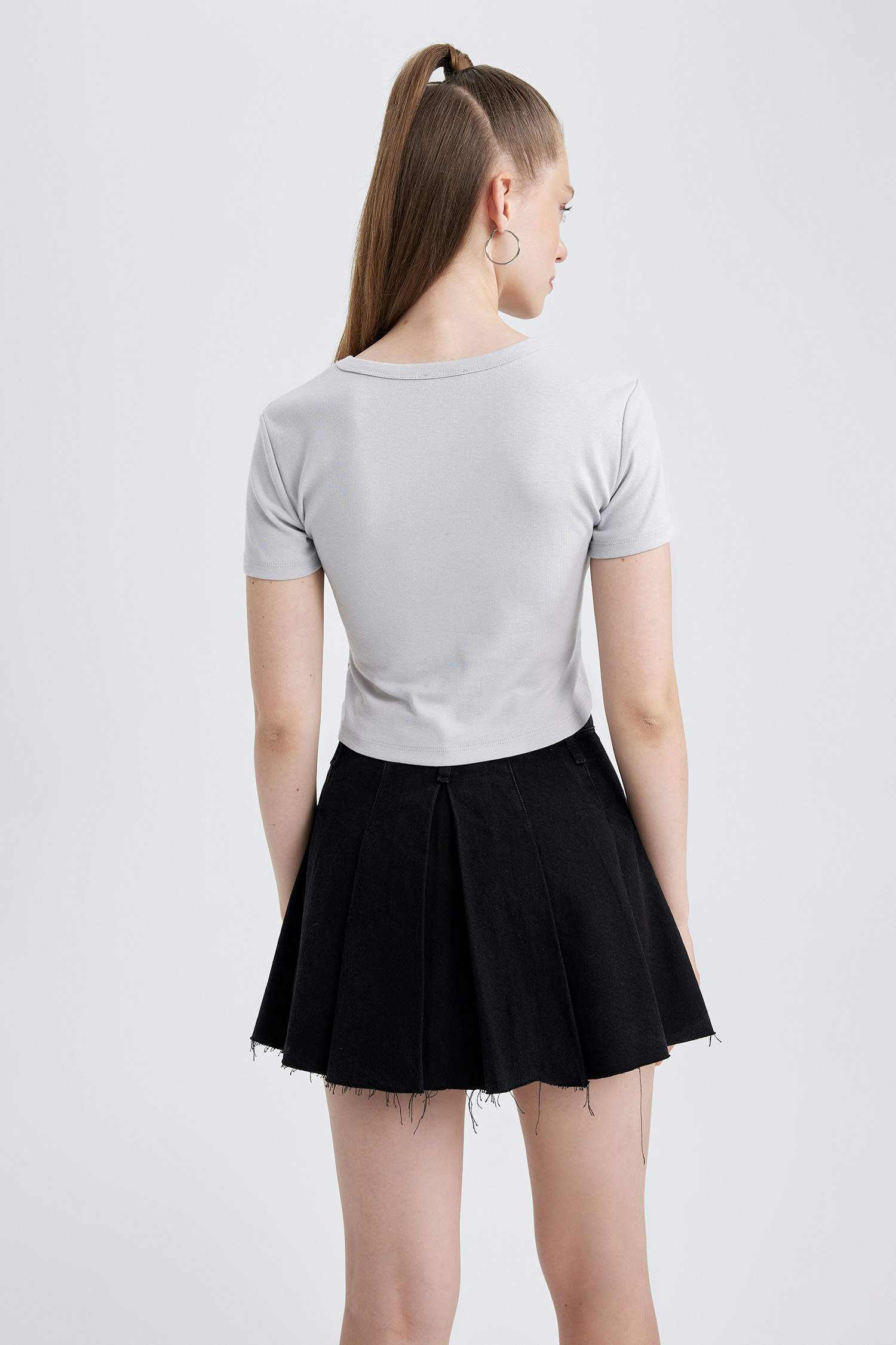 Slim Fit Printed Ribana Short Sleeve T-Shirt