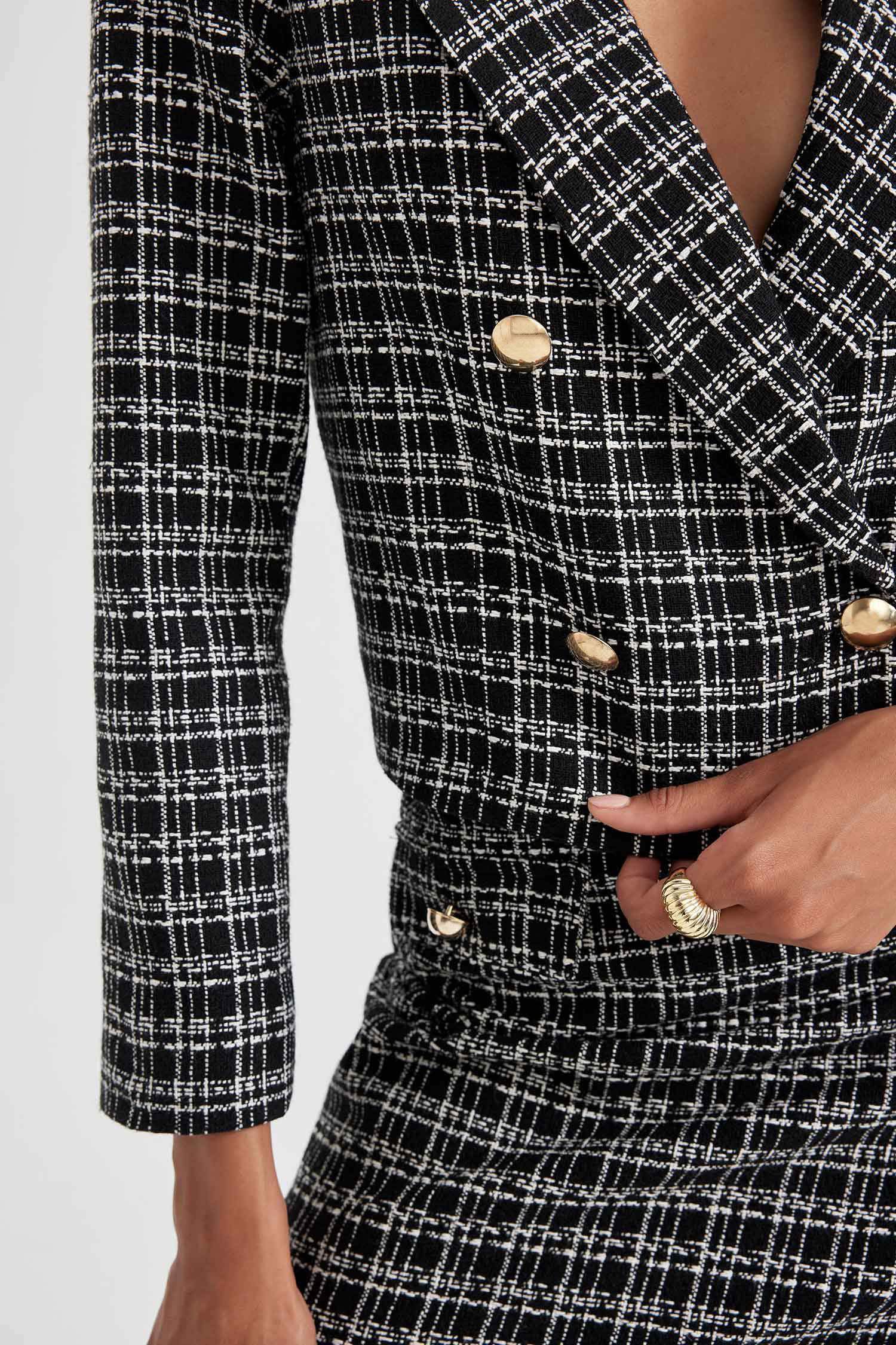 Crop Tweed Blazer