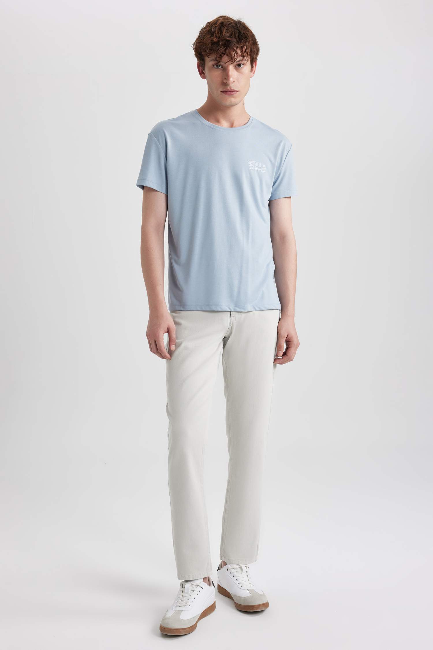 Gabardin Pantolon Slim Fit Dar Kesim Düz Paça Basic