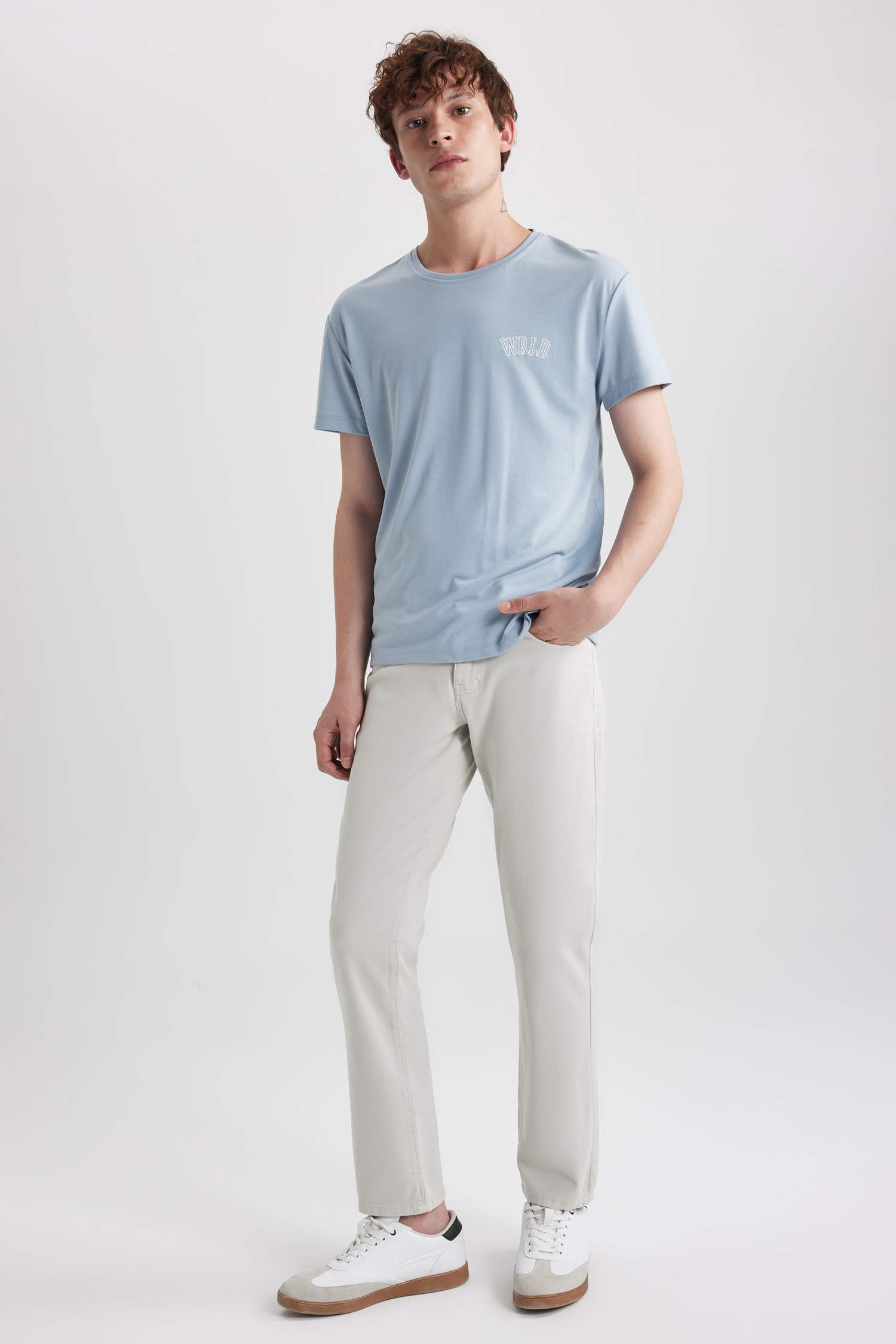 Gabardin Pantolon Slim Fit Dar Kesim Düz Paça Basic