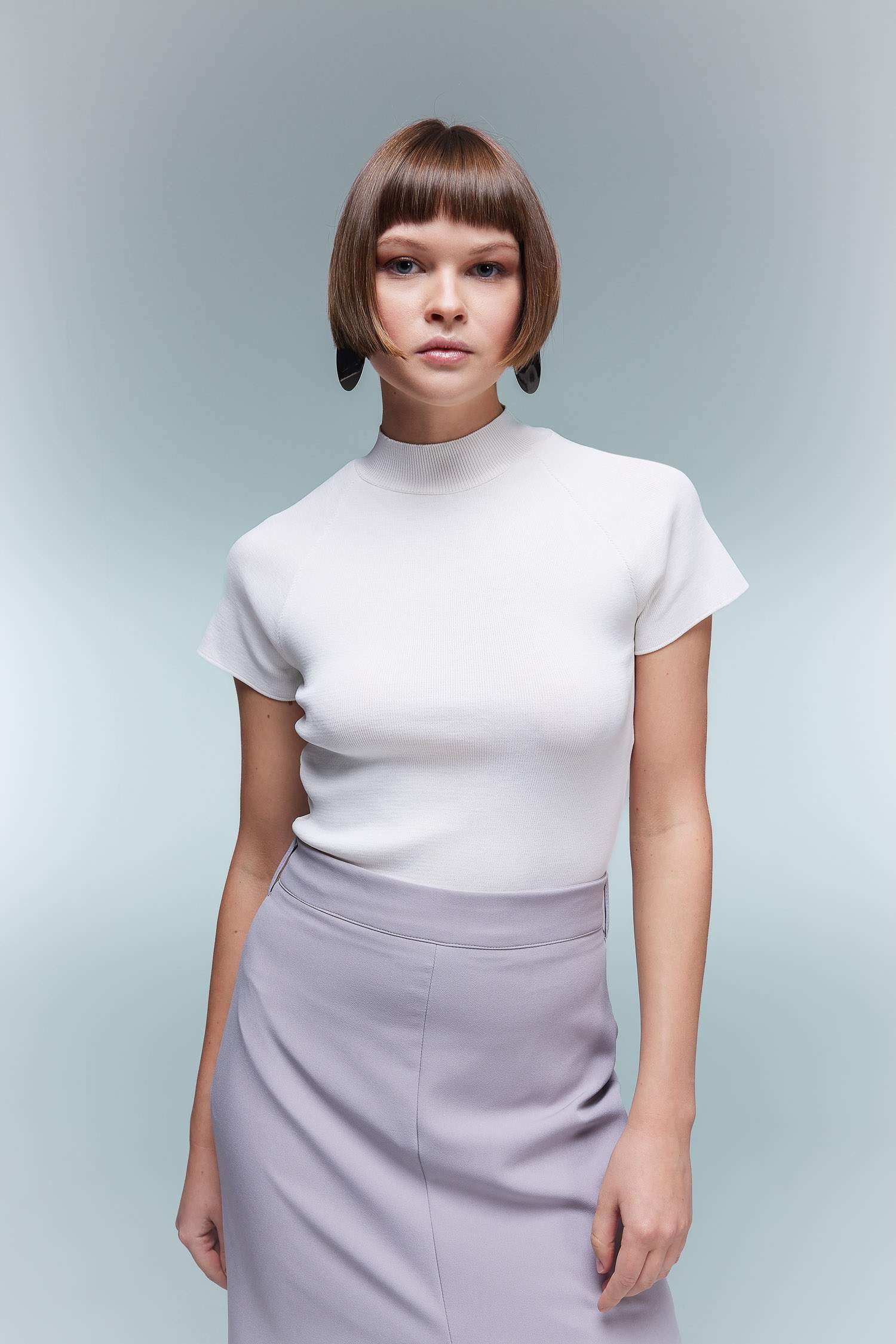 Pull Coupe Régulière Demi-Col De Tortue