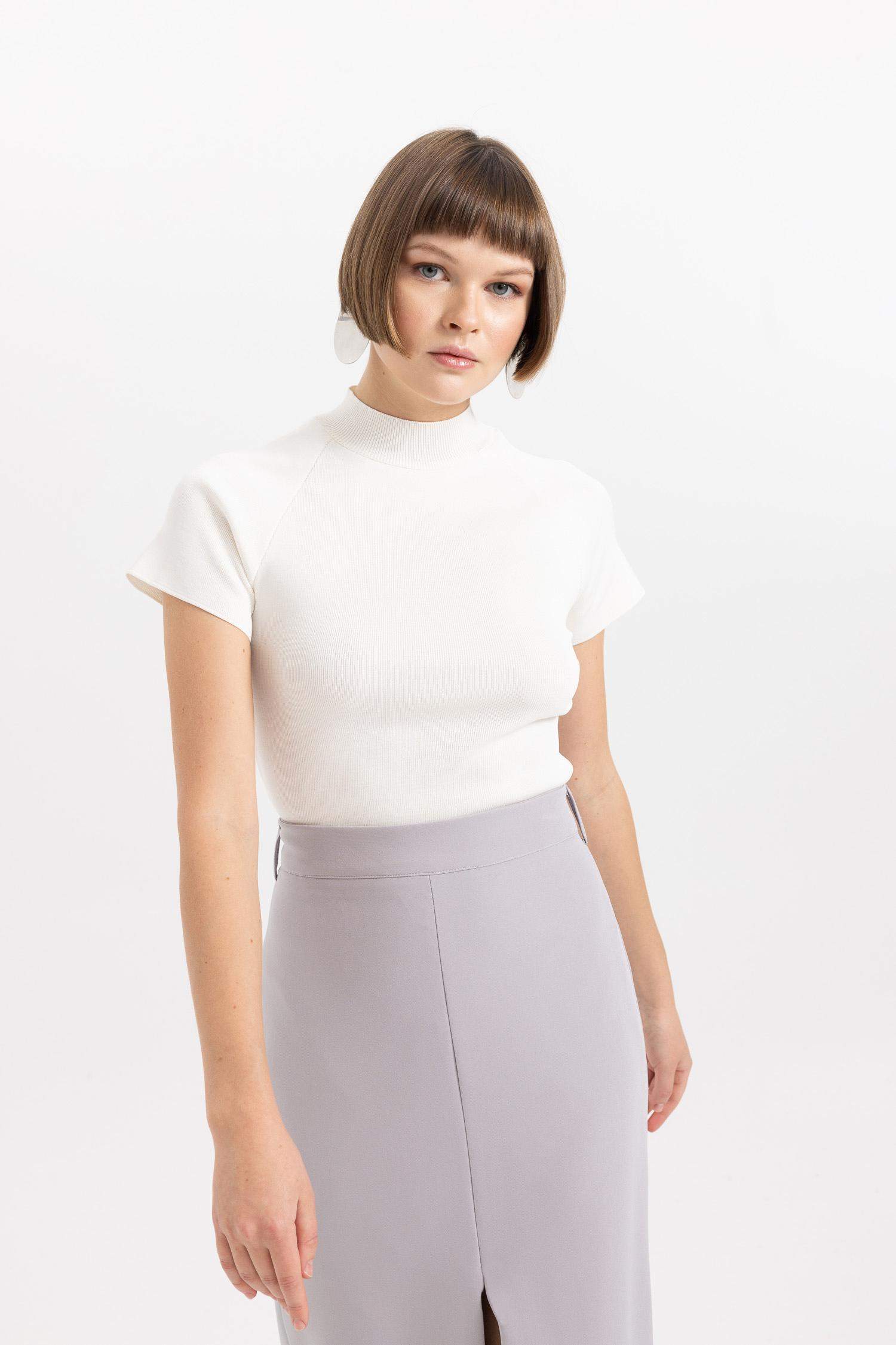 Pull Coupe Régulière Demi-Col De Tortue