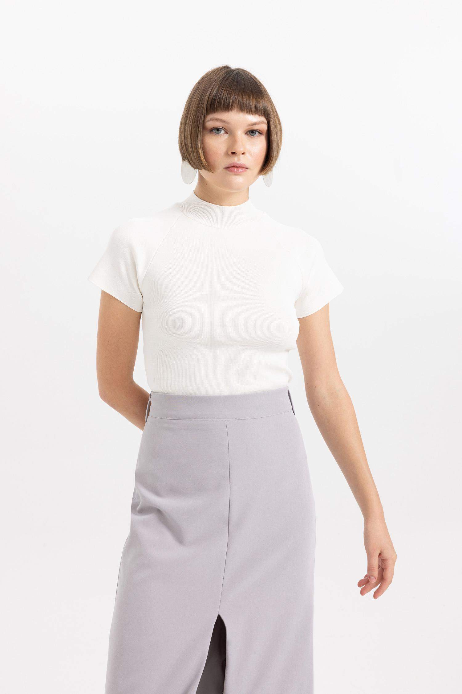 Pull Coupe Régulière Demi-Col De Tortue