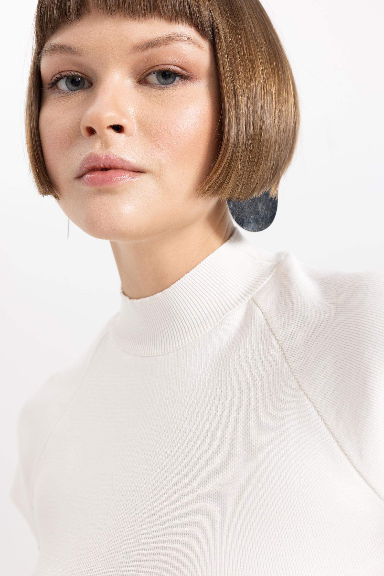 Pull Coupe Régulière Demi-Col De Tortue