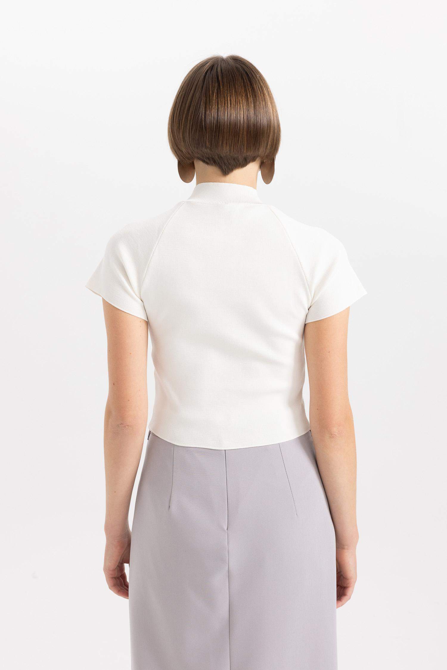 Pull Coupe Régulière Demi-Col De Tortue