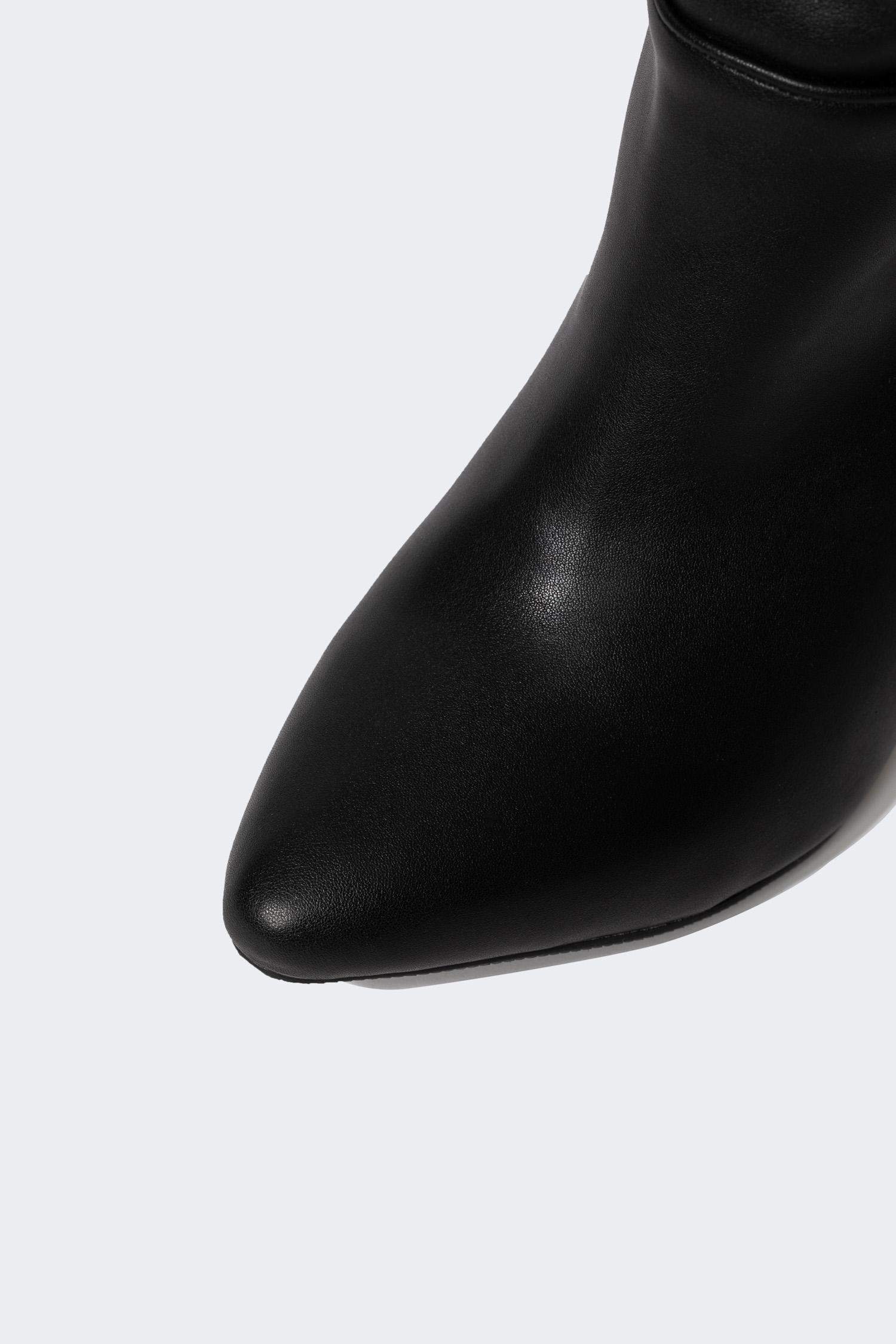 Faux Leather High Sole Boots