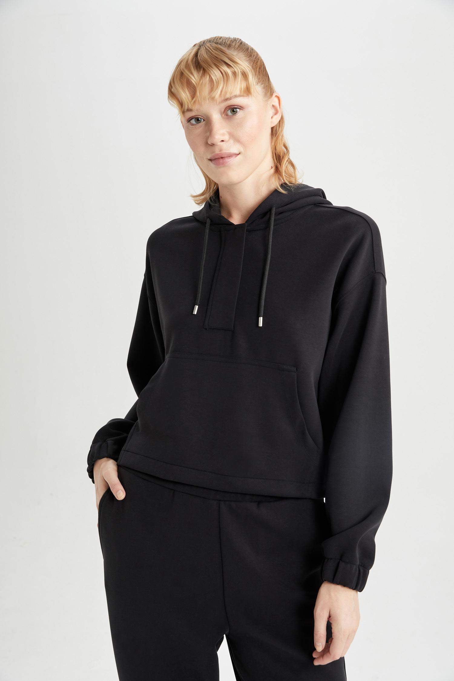 Oversize Premium Kapüşonlu Sporcu Sweatshirt
