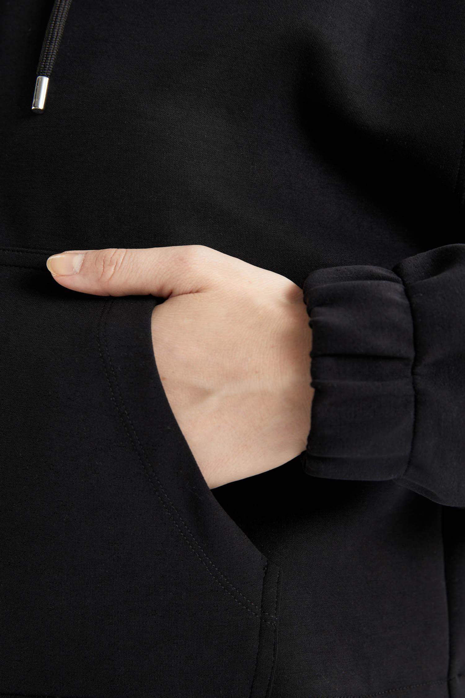 Oversize Premium Kapüşonlu Sporcu Sweatshirt