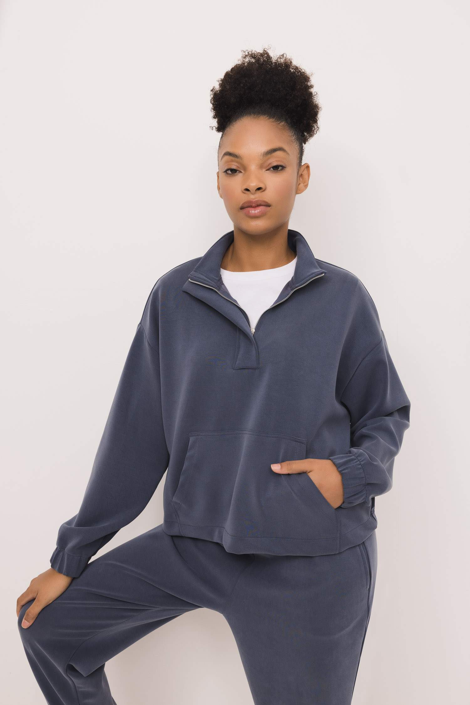 DeFactoFit Oversize Fit Modal Sports Sweatshirt