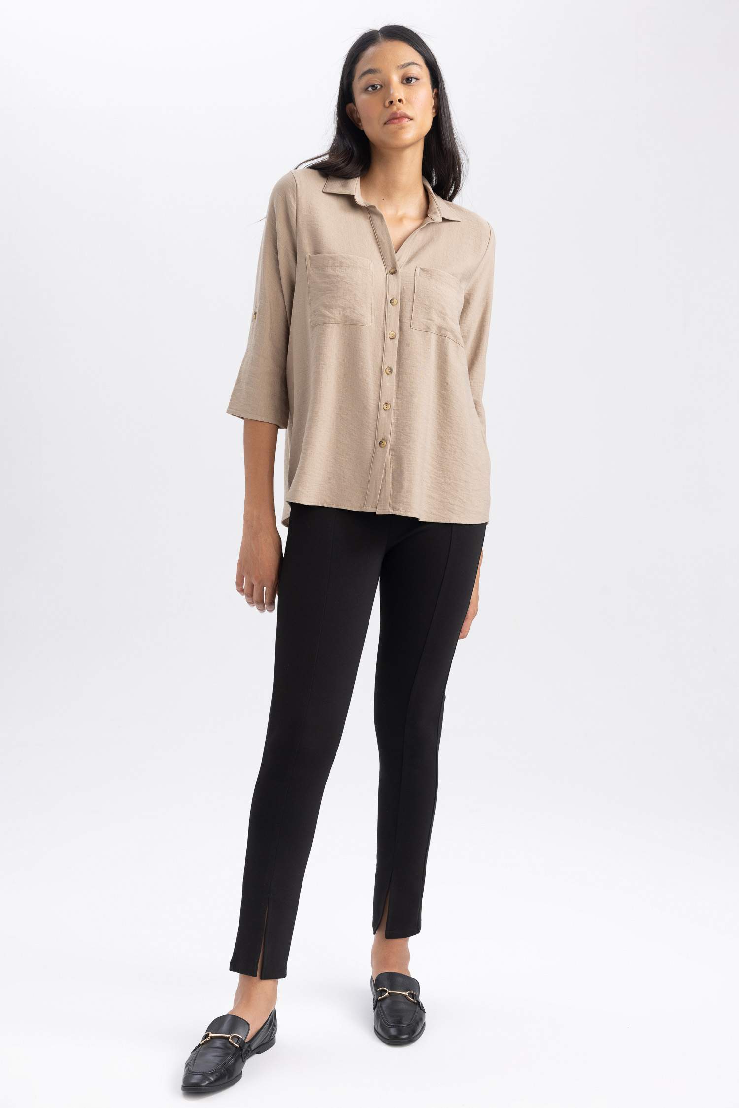 Легінси висока посадка в'язаний для жінок