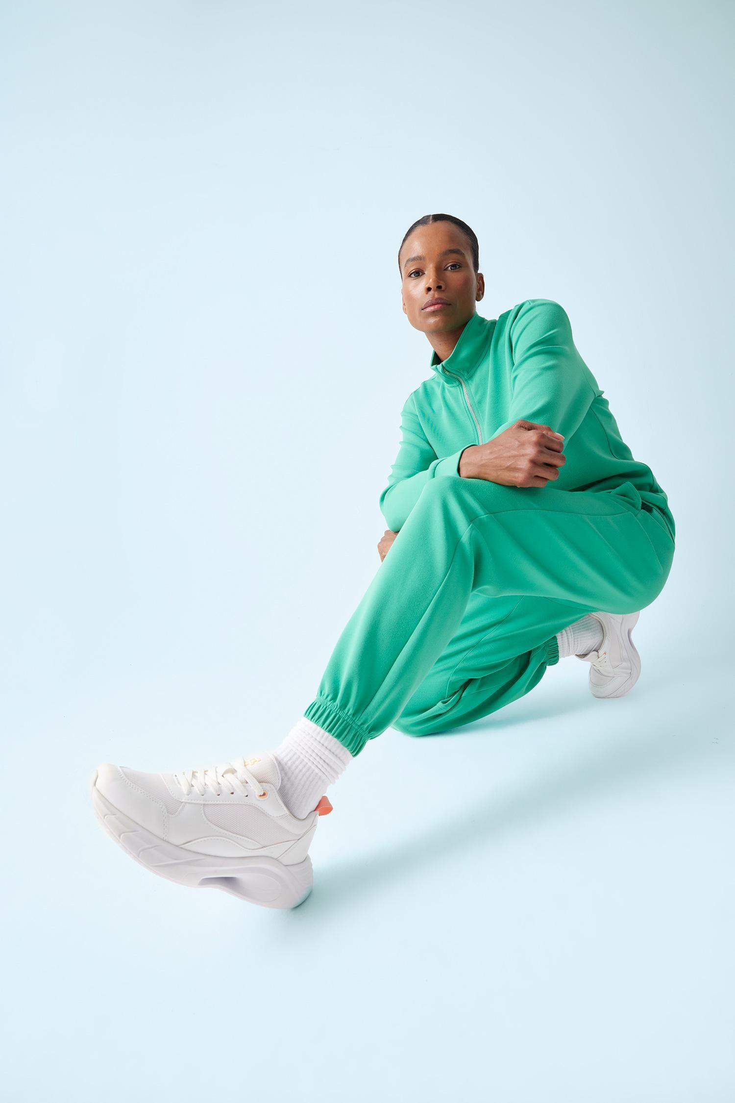 DeFactoFit Standart Fit Cepli Jogger Paça Standart Fit Basic Düz Modal Pantolon