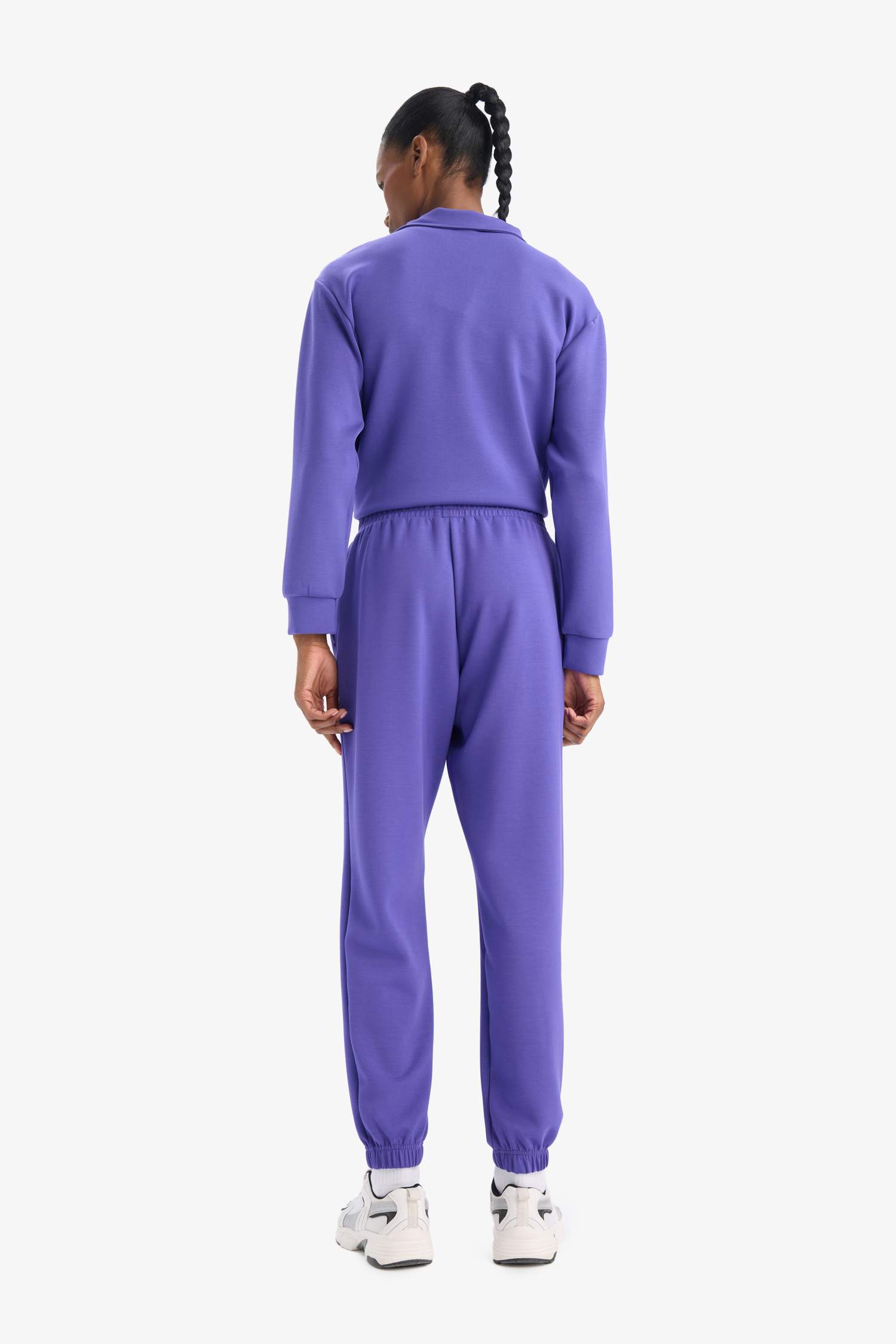 Standart Fit Cepli Jogger Paça Standart Fit Basic Düz Modal Pantolon