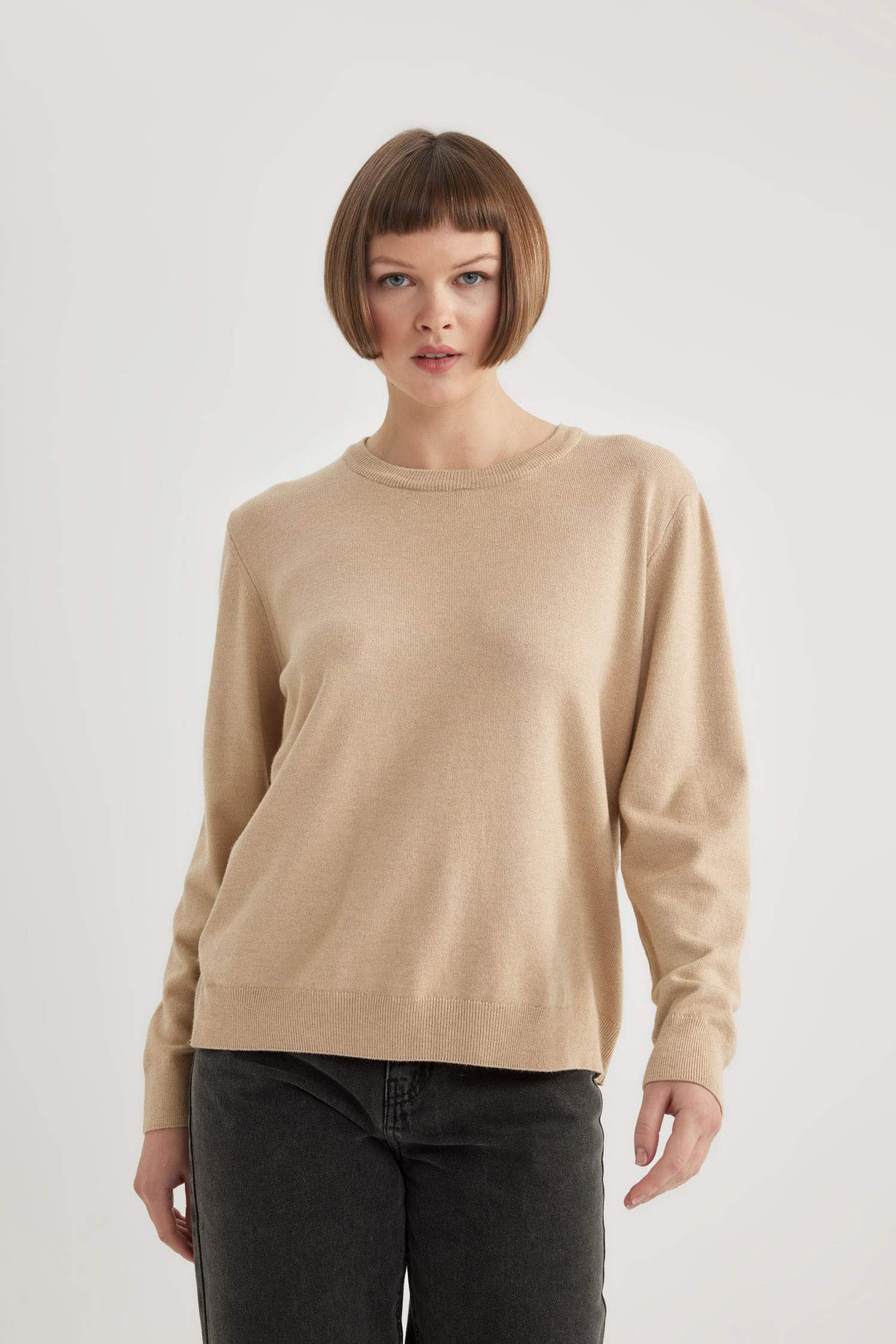 Regular Fit V Neck Premium Soft Wool Pullover