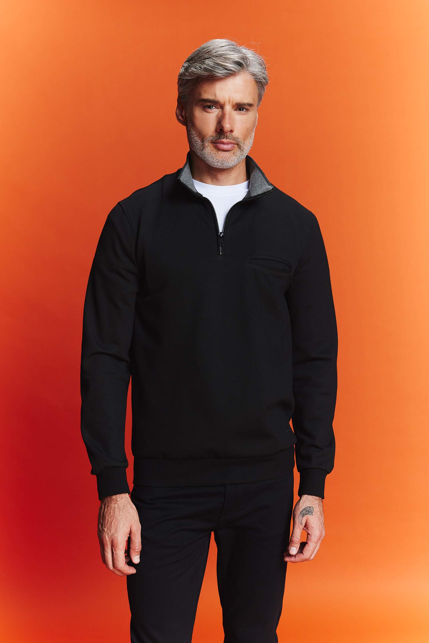 Regular Fit Zipper Sweatshirt
