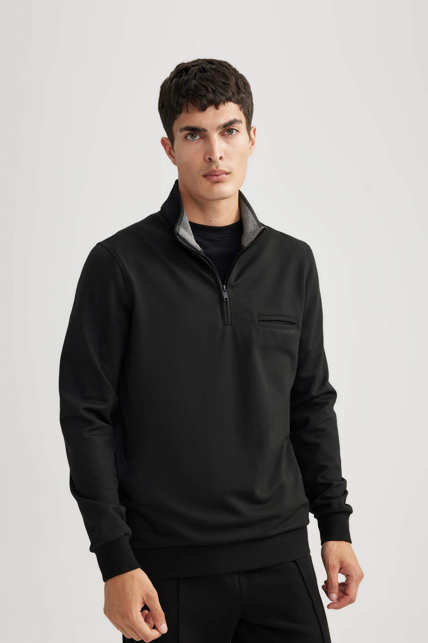 Regular Fit Zipper Sweatshirt