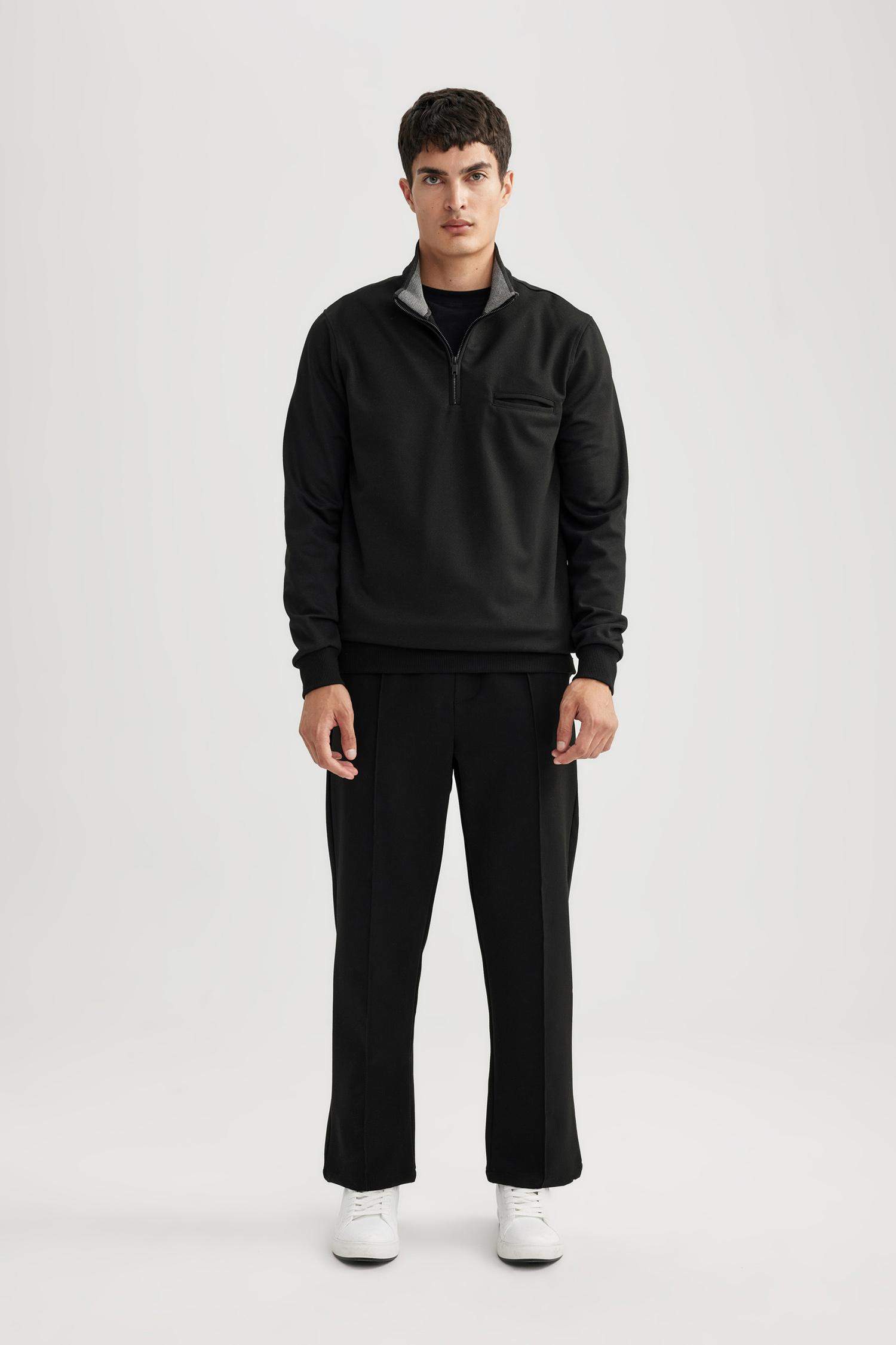 Regular Fit Zipper Sweatshirt