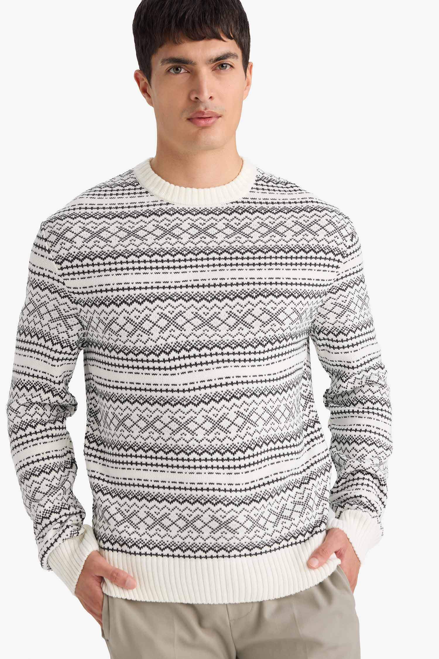 Relax Fit Crew Neck Knitwear Pullover