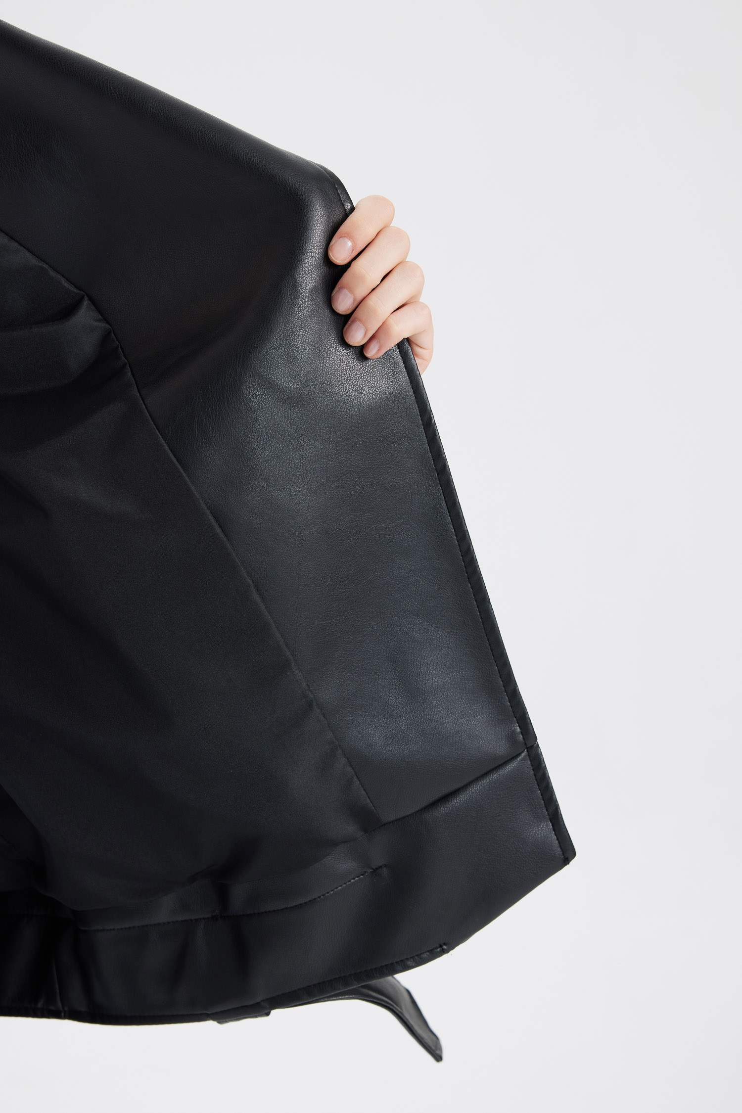 Oversize Fit Waterproof Faux Leather Jacket