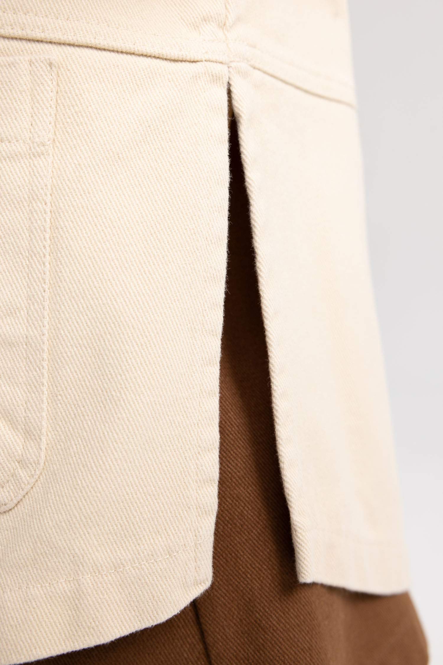 Рубашка с длинным рукавом из габардина для девочек