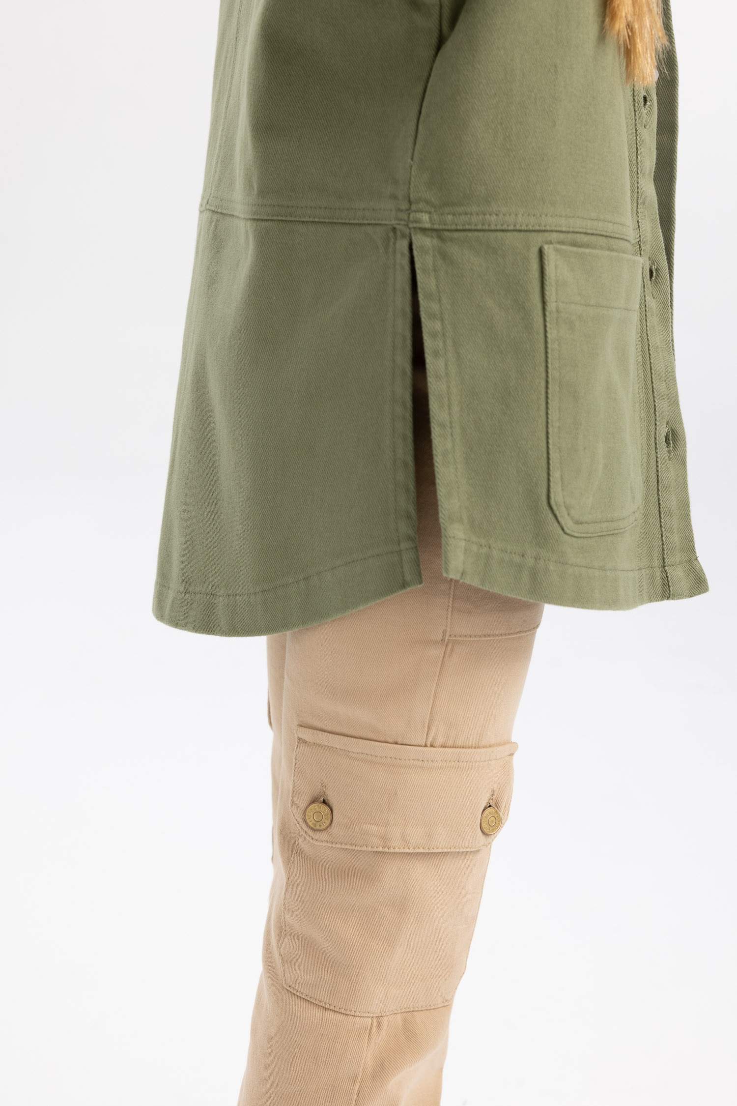 قميص بناتي جبردين كم طويل