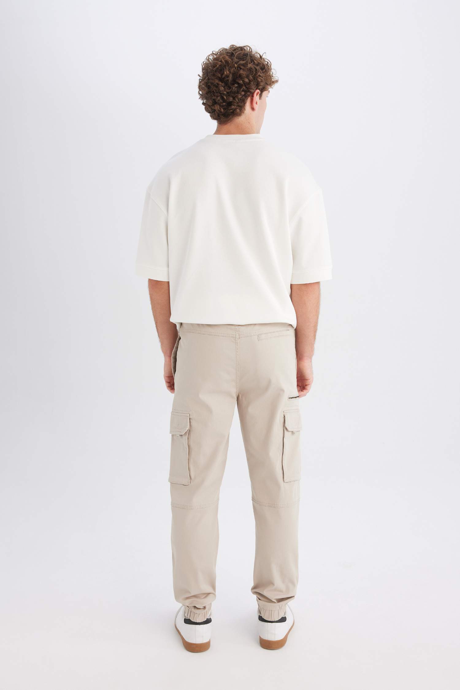 Regular Kargo Cepli Gabardin Jogger Pantolon
