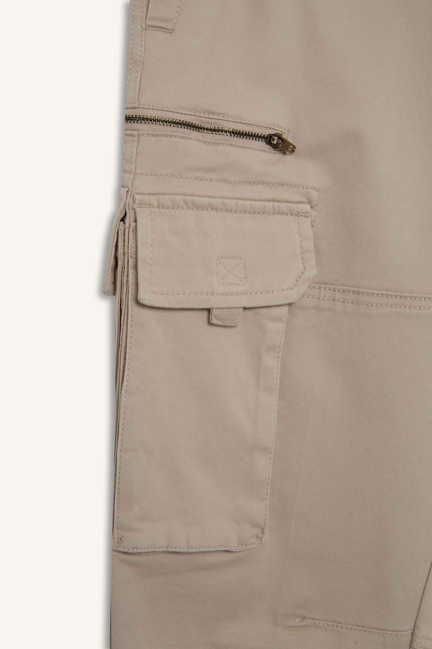 Regular Kargo Cepli Gabardin Jogger Pantolon