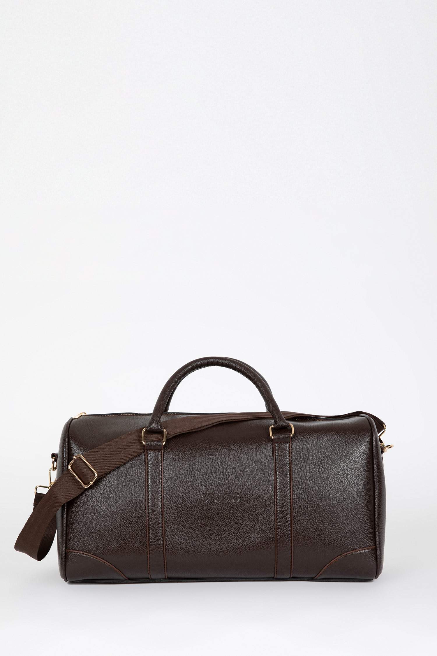 Printed Faux Leather Sports And Travel Bag