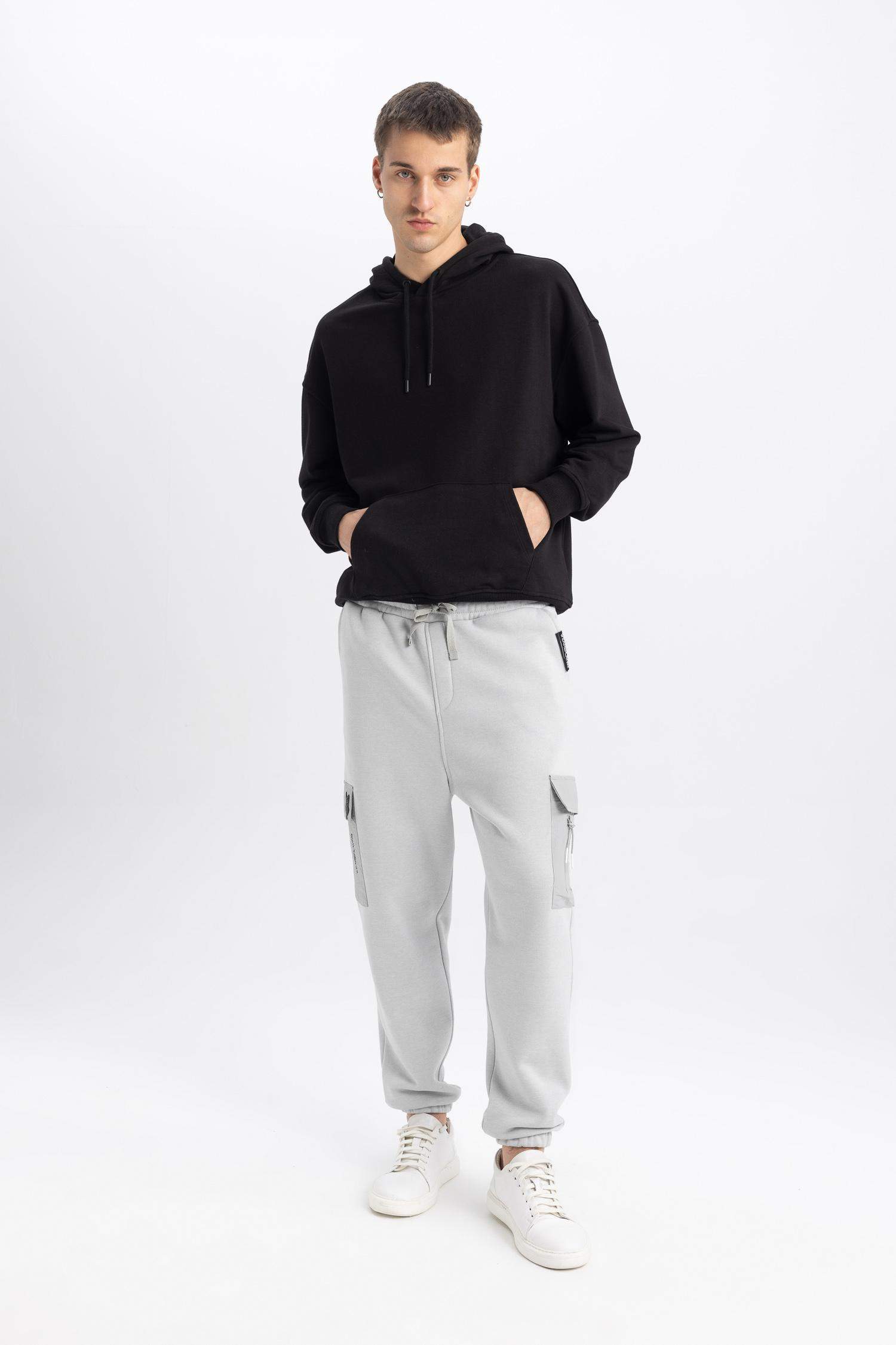 Eşofman Altı Oversize Geniş Kalıp Kargo Cepli Lastikli Paça