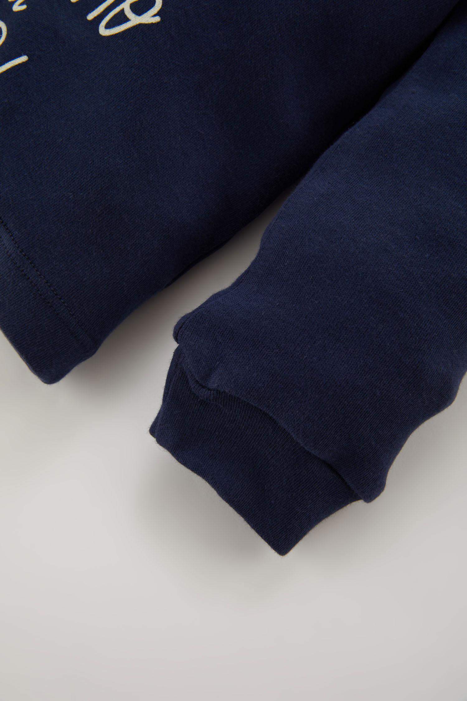 Erkek Bebek Yılbaşı Temalı Uzun Kollu Flanel Pijama Takımı