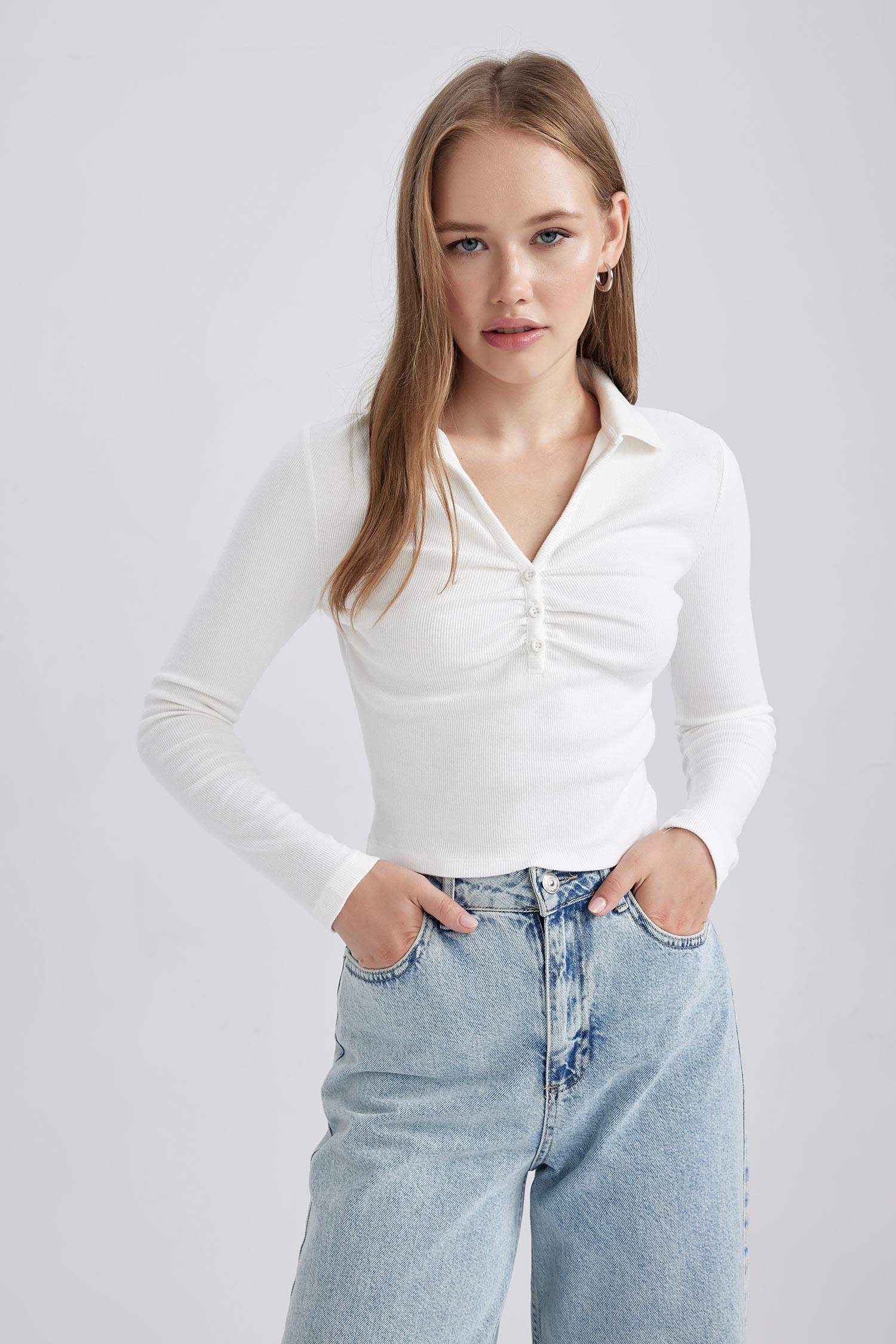 Slim Fit Camisole Long Sleeve T-Shirt