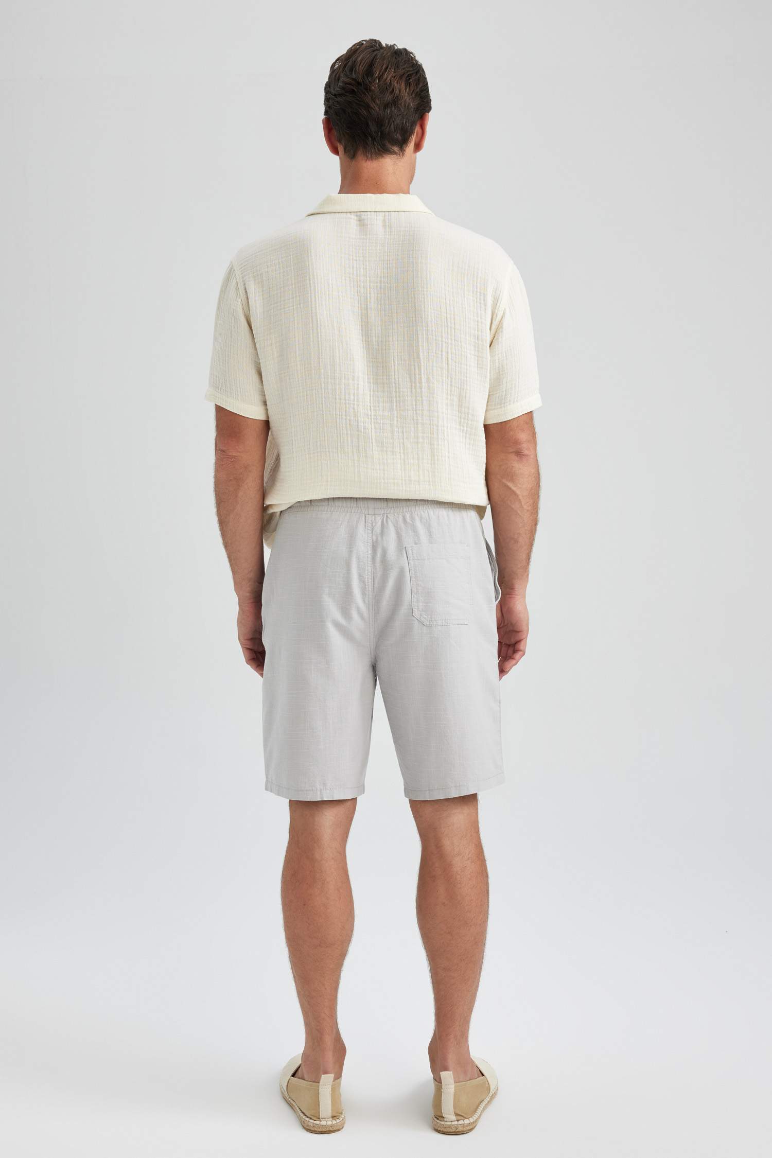 Regular Fit Linen Look Shorts