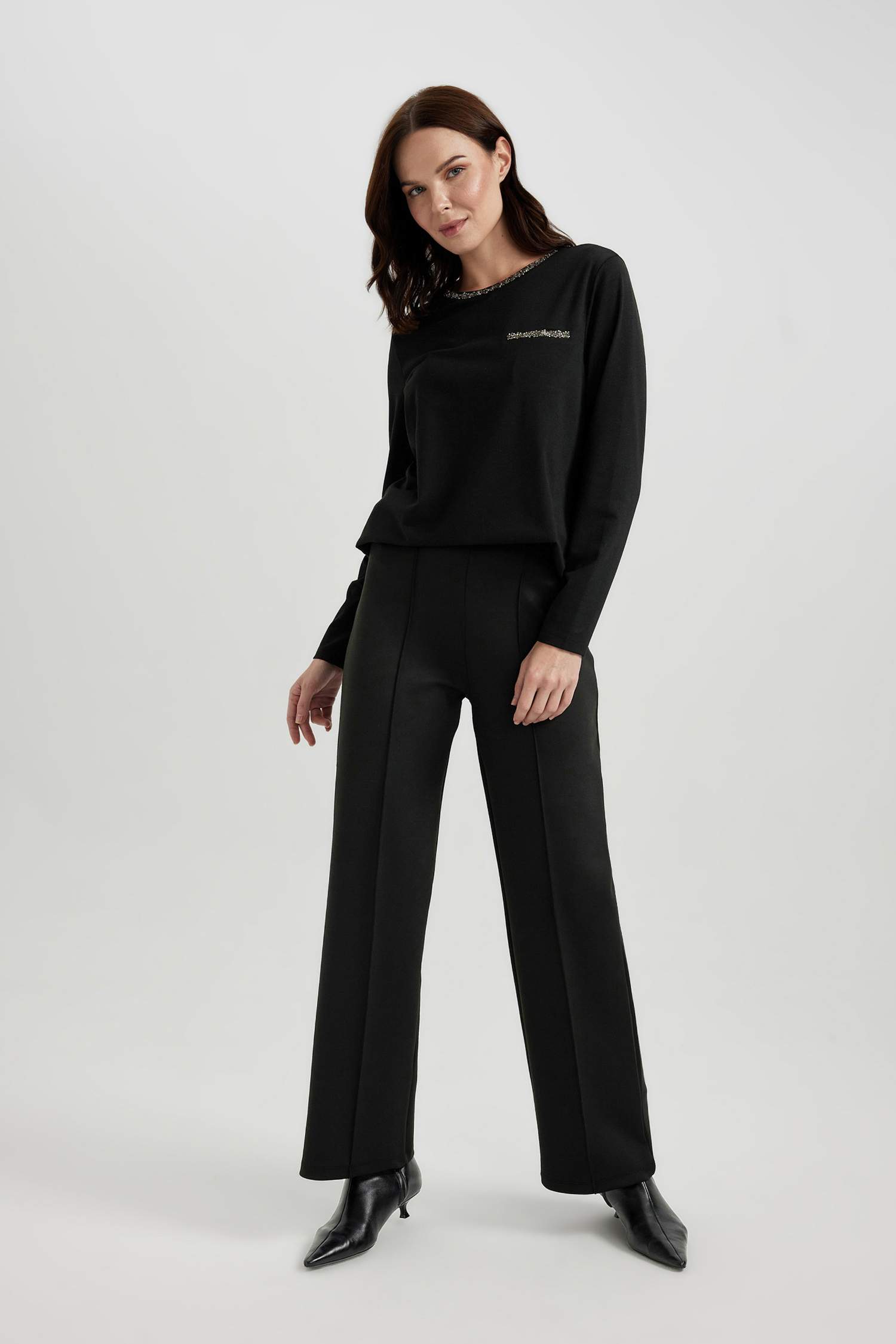 Regular Fit Crew Neck Long Sleeve T-Shirt