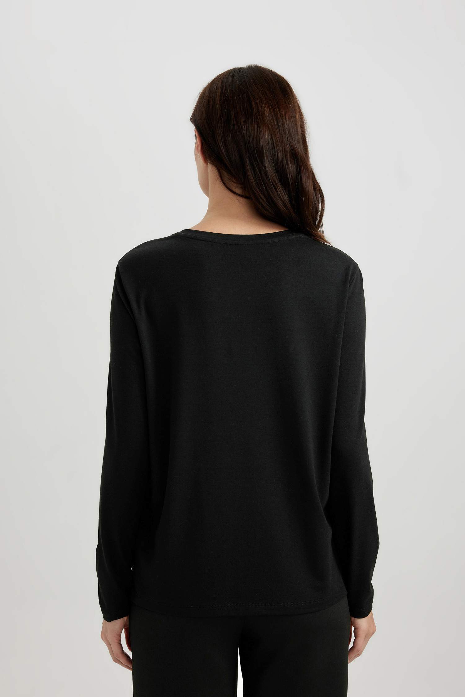 Regular Fit Crew Neck Long Sleeve T-Shirt