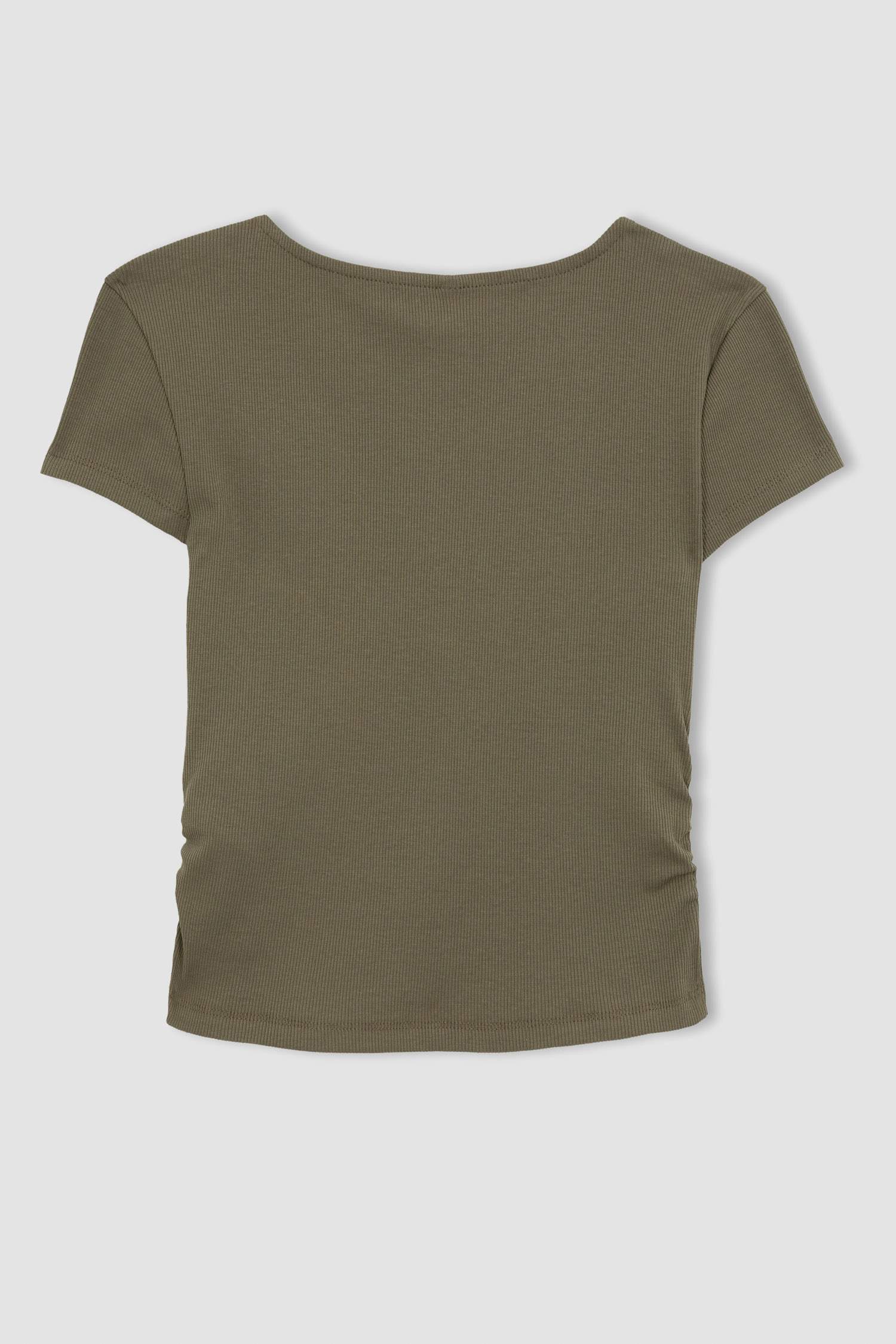 Slim Fit V-Neck Camisole Short Sleeve T-Shirt